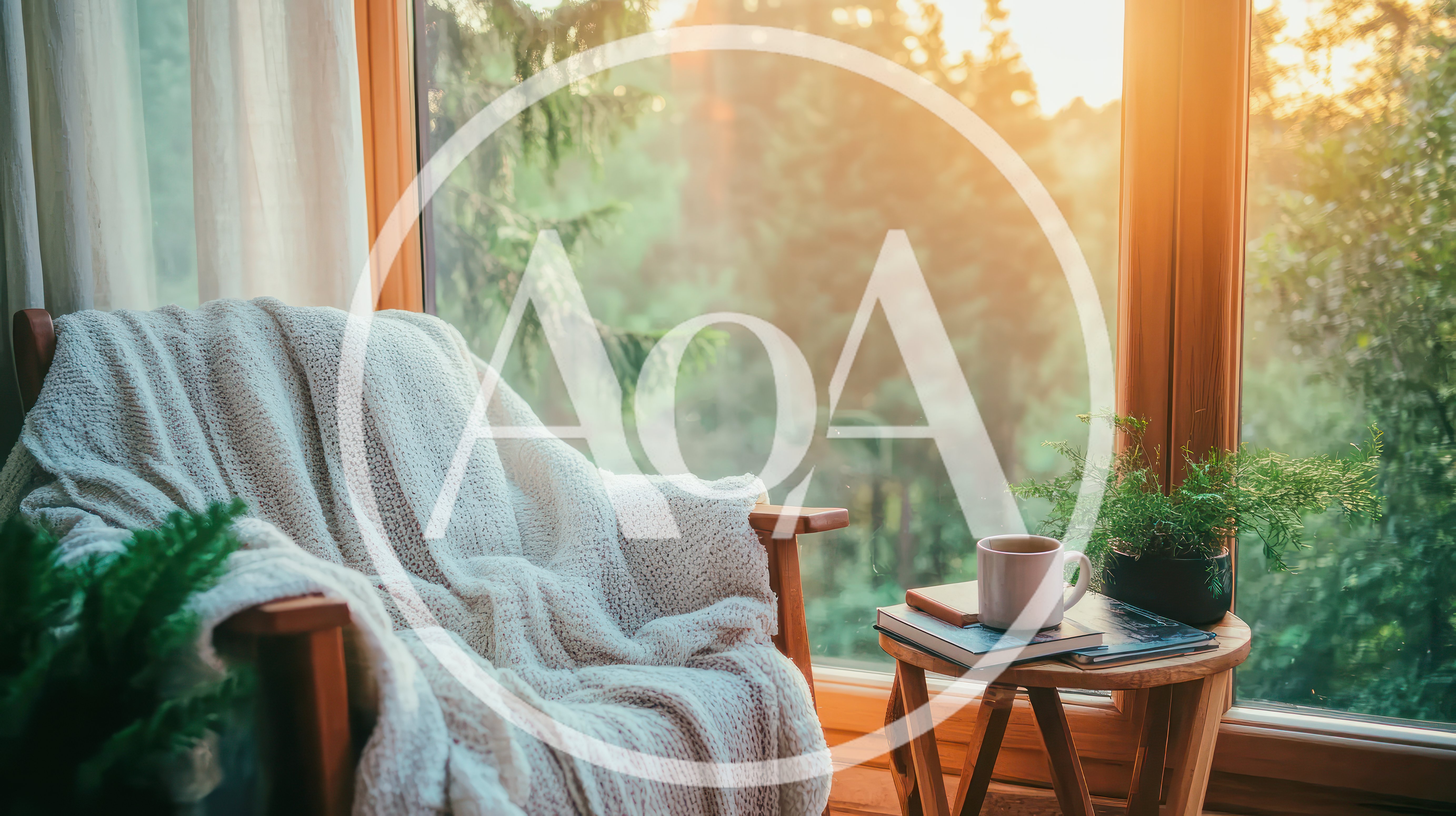 Cozy Armchair With Blanket By A Sunny Window