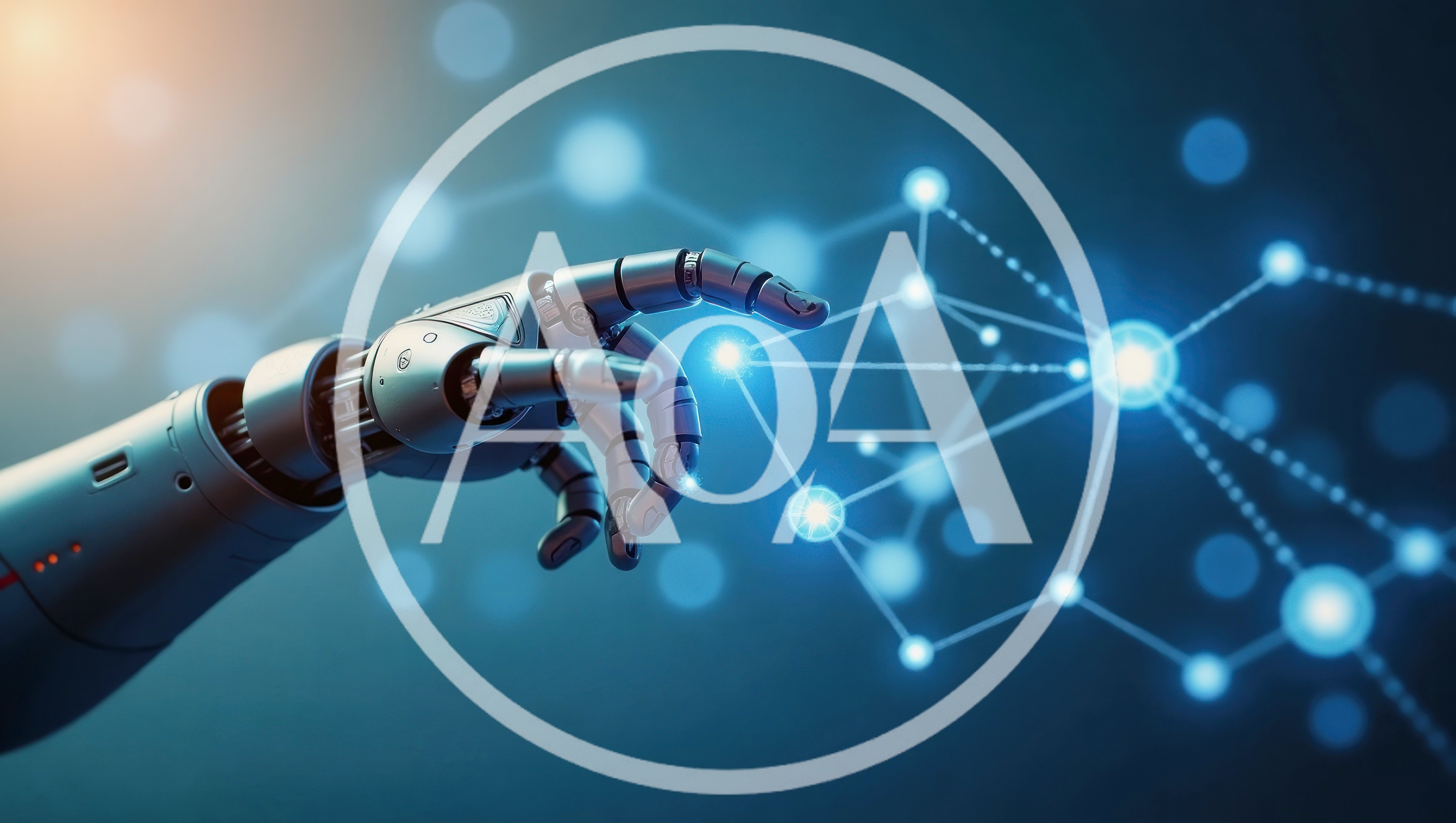 Robotic Hand Interacting With Digital Neural Network