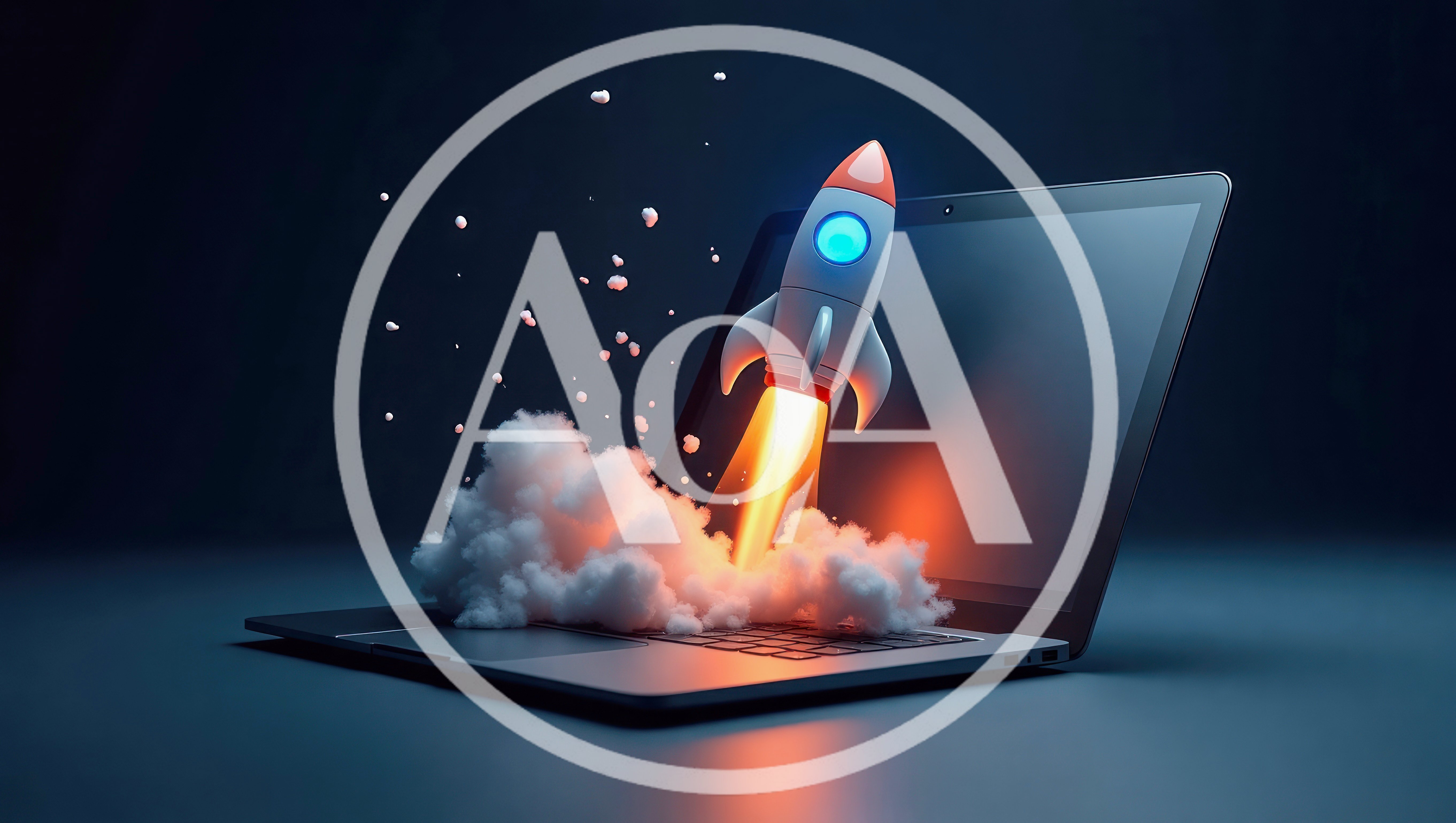 3D Rocket Launching From Laptop Keyboard