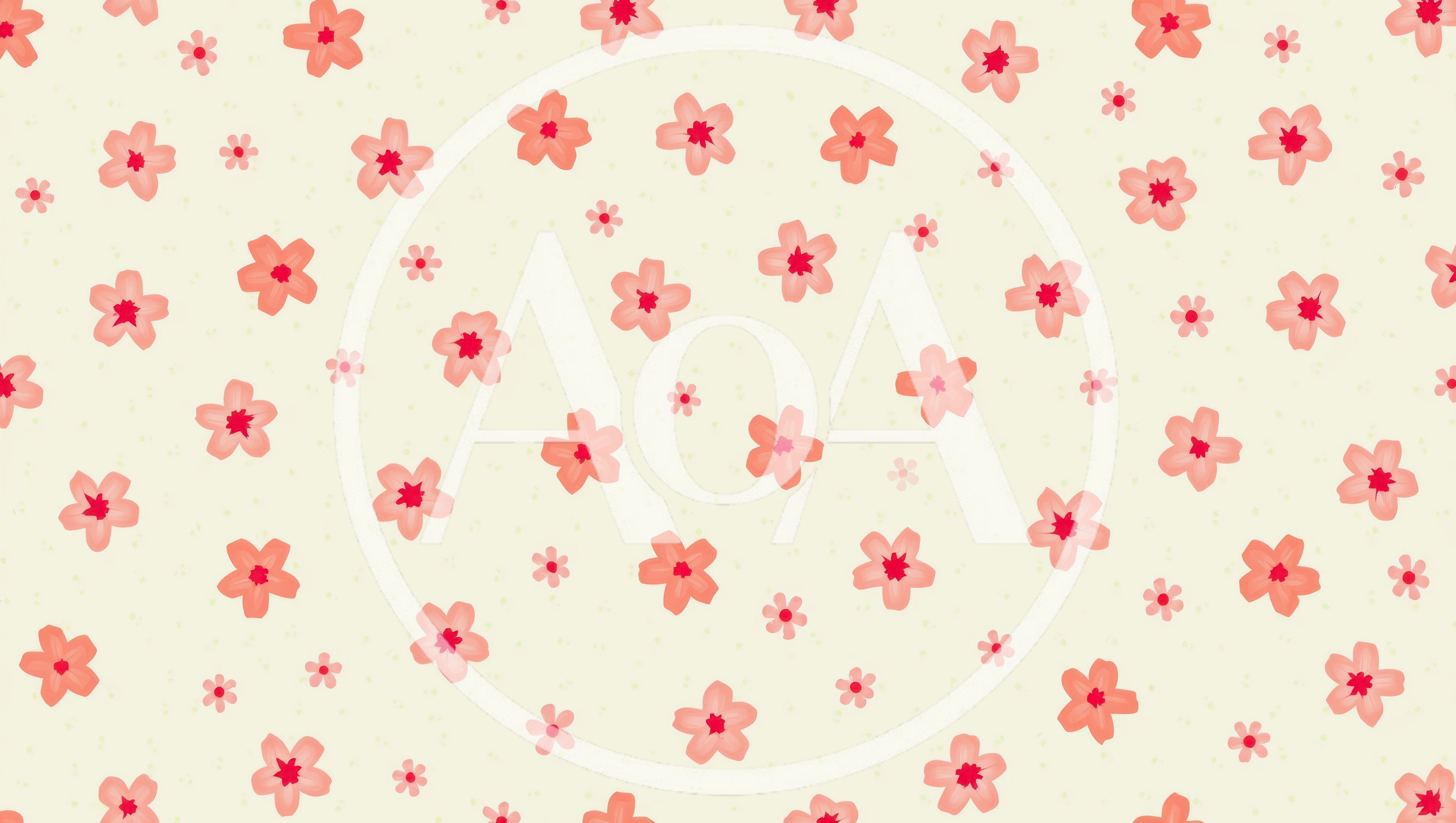 Seamless Pattern Of Pink Cherry Blossom Flowers