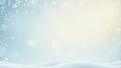 Winter Holiday Background With Snow And Falling Snowflakes