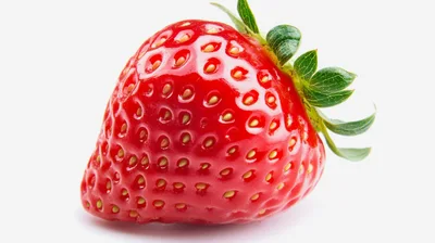 Fresh Ripe Strawberry Isolated On White Background