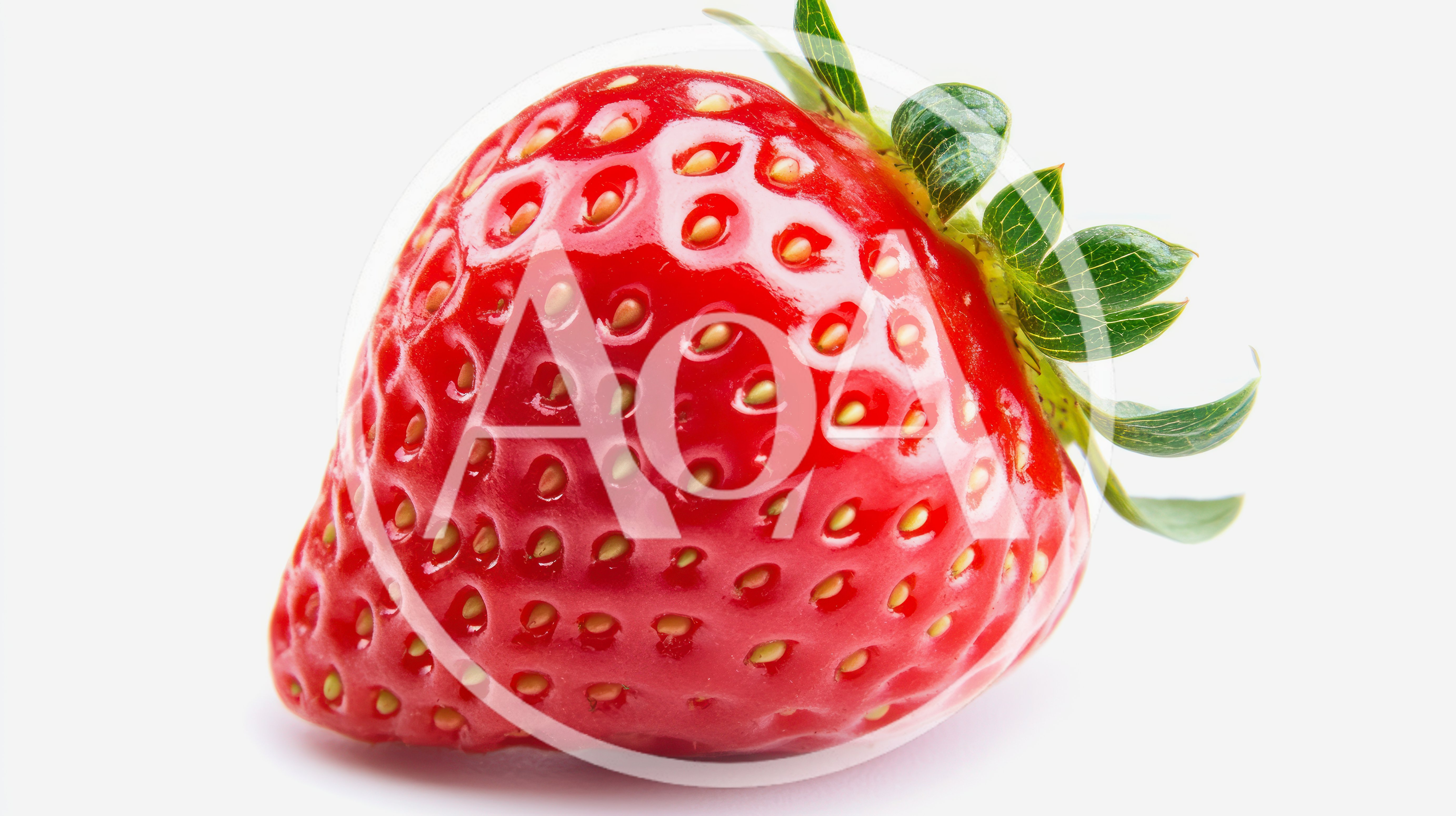Fresh Ripe Strawberry Isolated On White Background