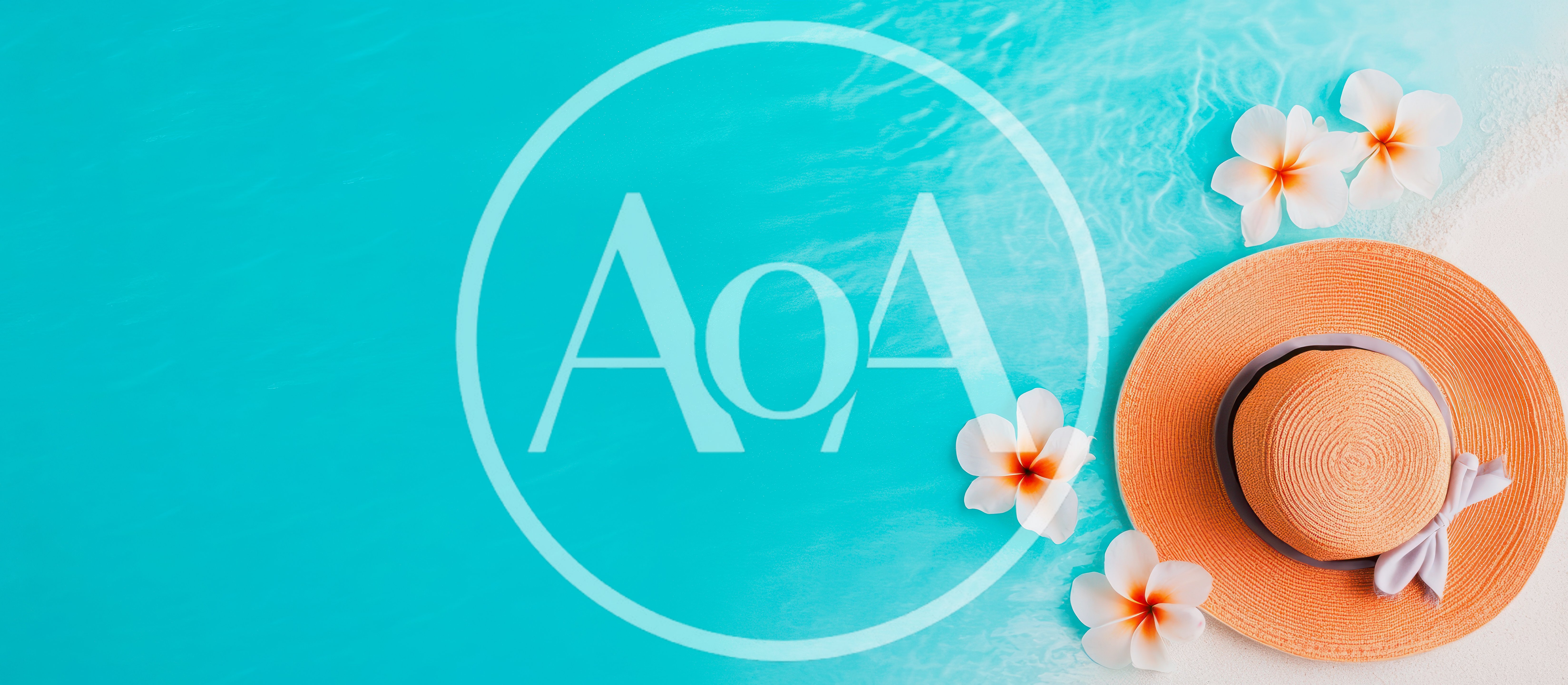 Summer Beach Hat With Plumeria Flowers On Sand
