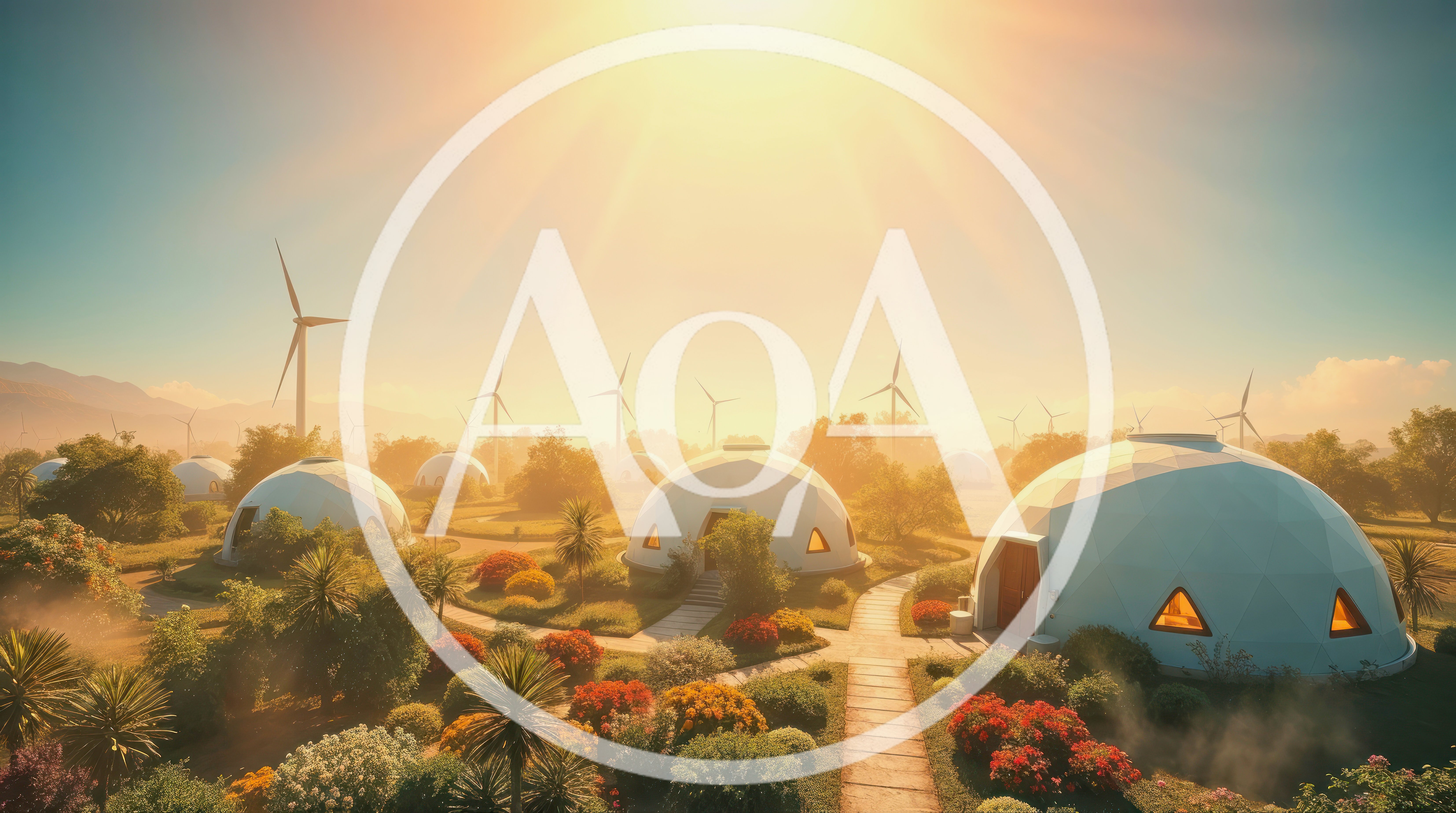 Futuristic Eco Friendly Geodesic Dome Community