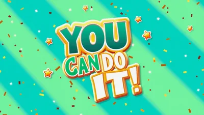 You Can Do It Motivational Text Animation