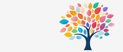Colorful Abstract Tree Illustration With Vibrant Leaves