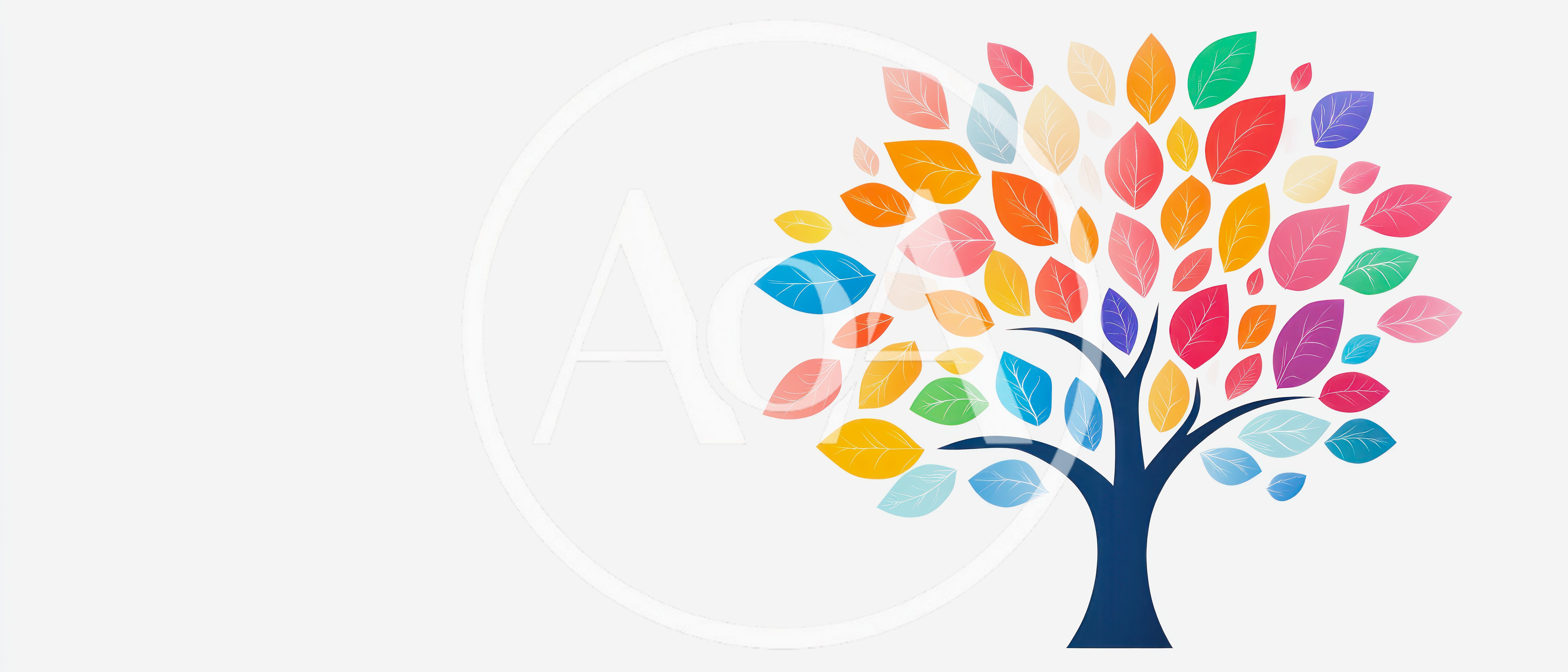 Colorful Abstract Tree Illustration With Vibrant Leaves