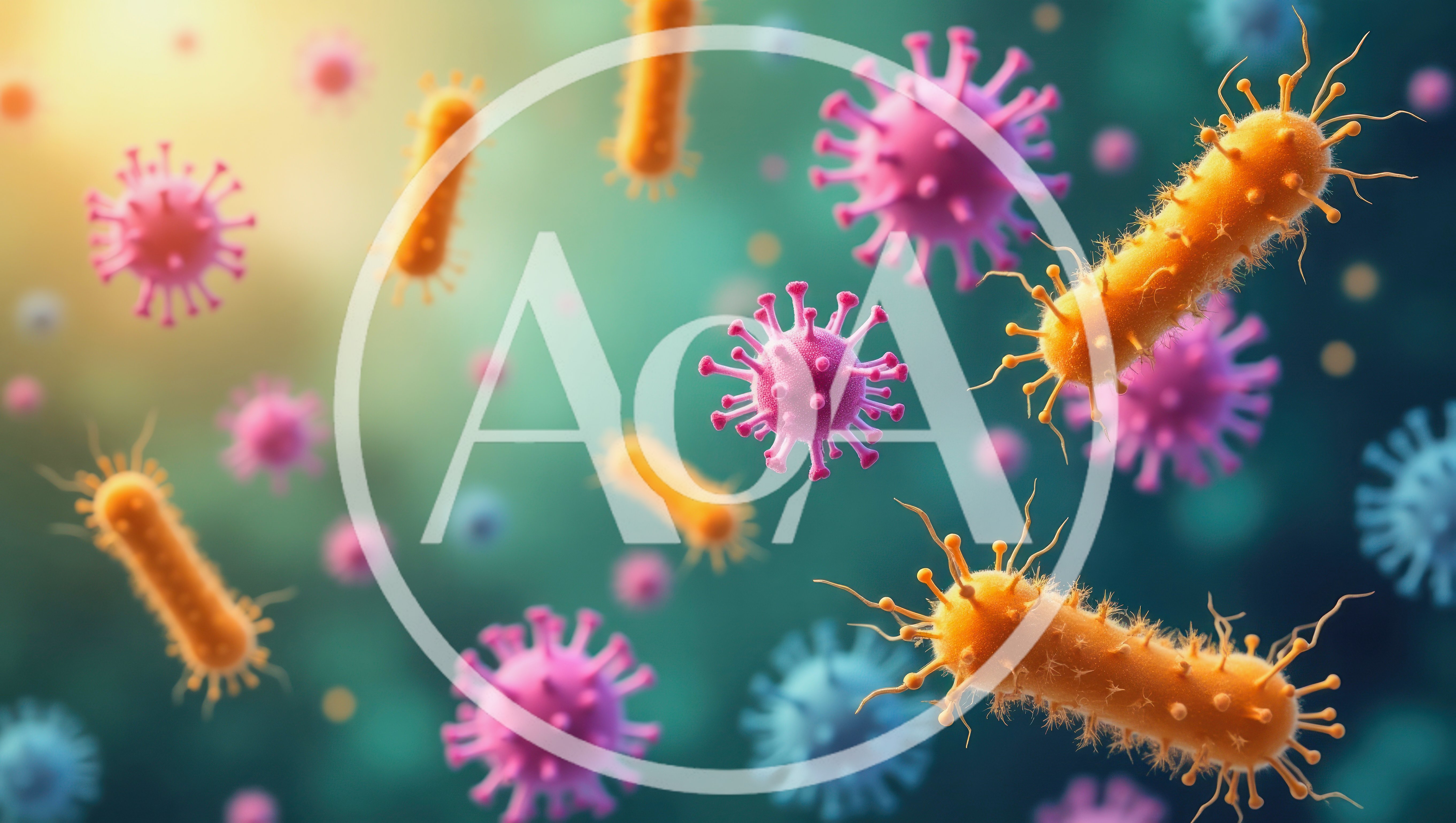 Microscopic View Of Bacteria And Viruses