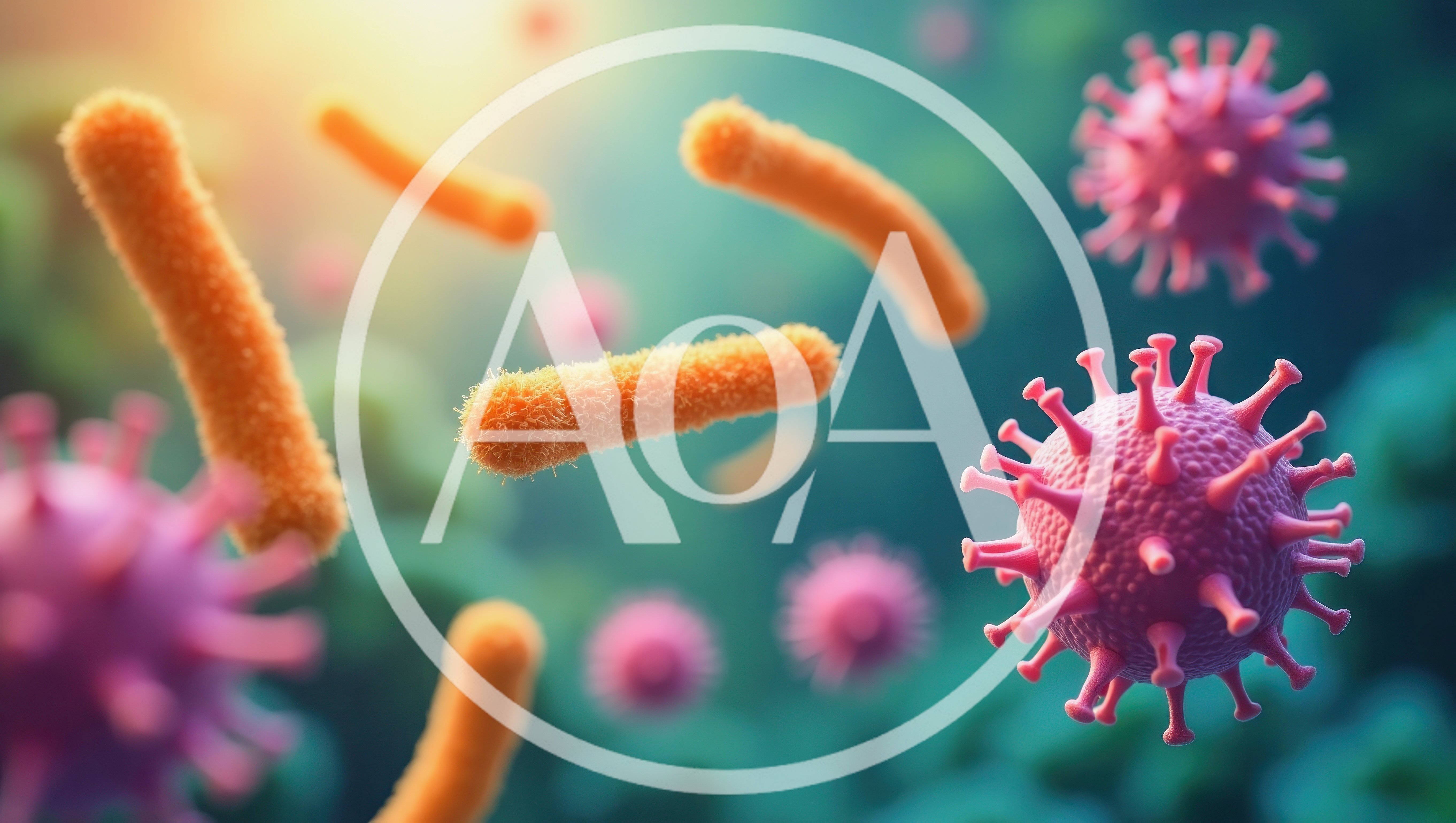Microscopic View Of Bacteria And Viruses