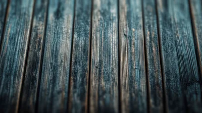 Weathered Dark Blue Wooden Planks Background