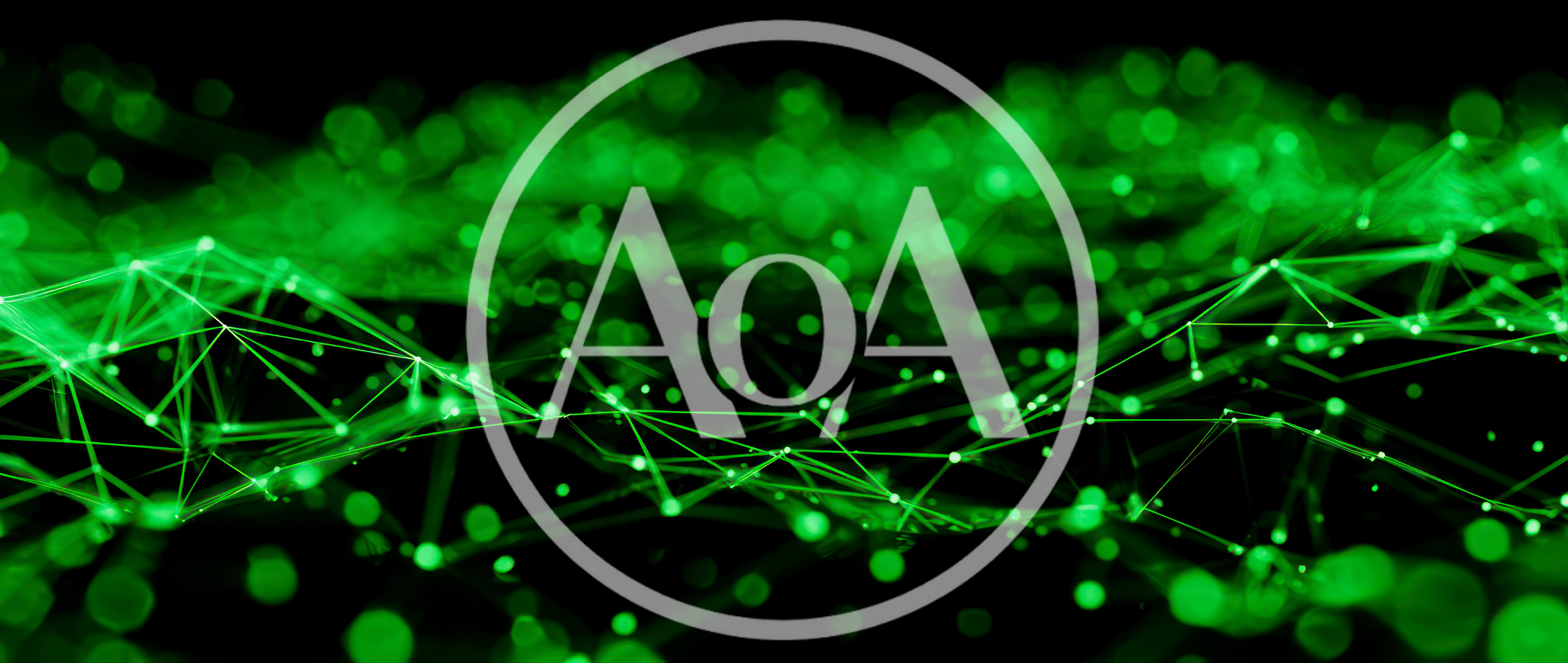 Abstract Green Digital Network Connection Background