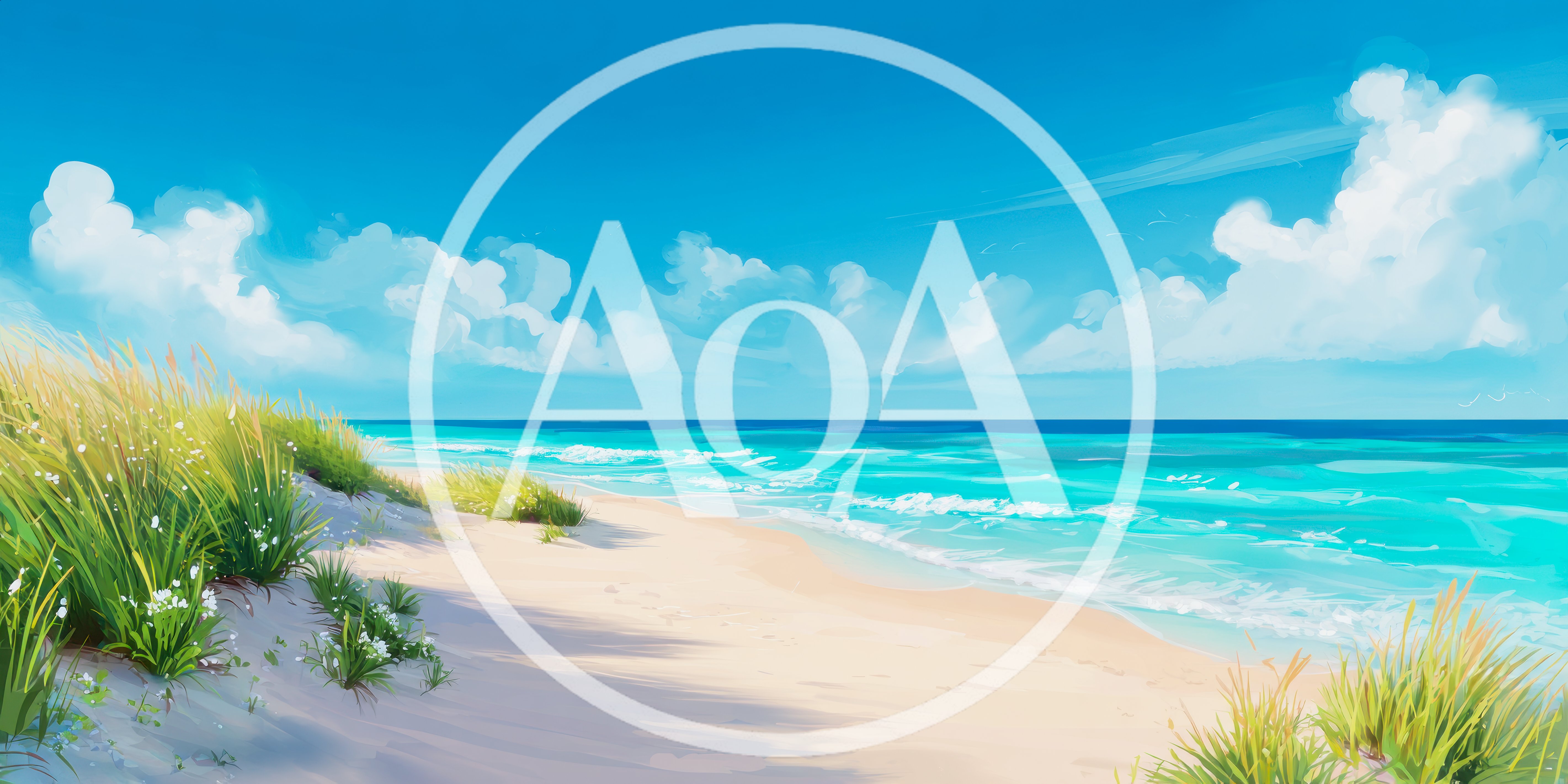 Scenic Tropical Beach With Sand Dunes And Ocean Waves