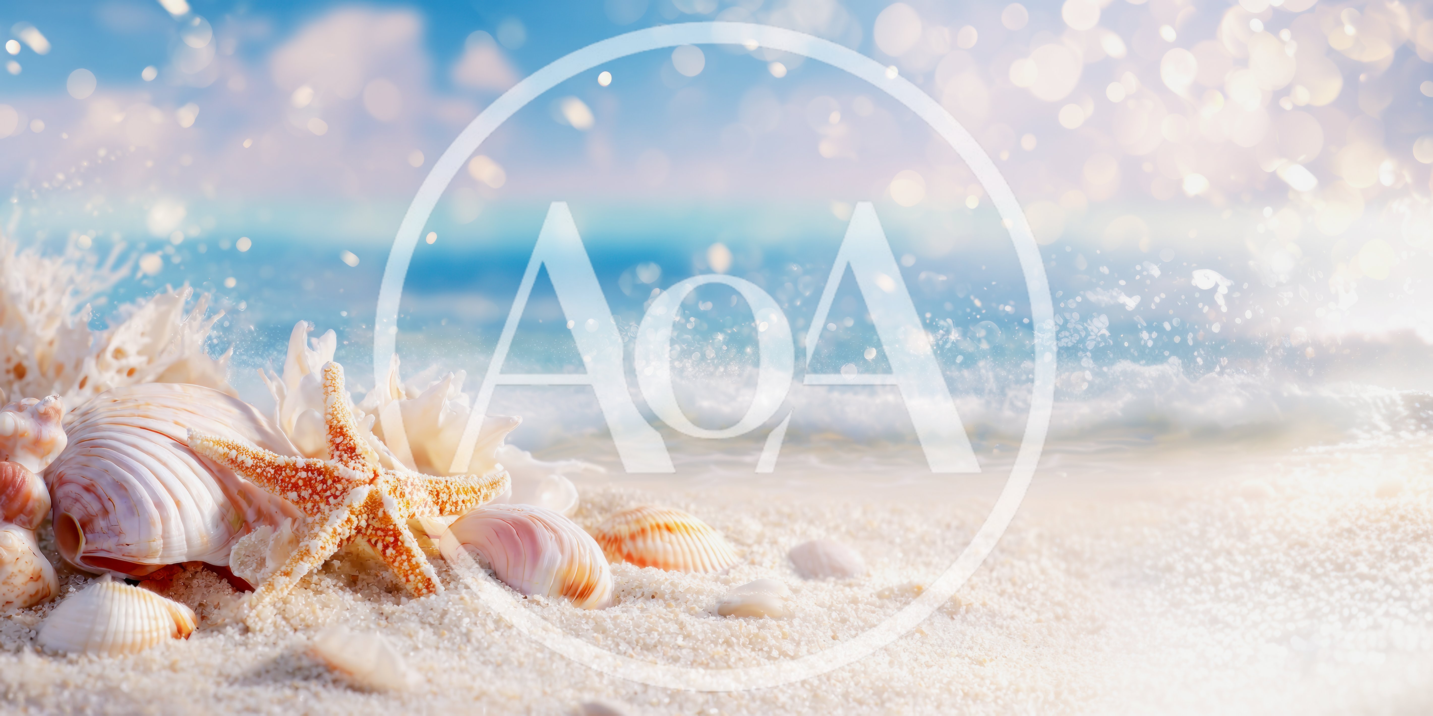 Seashells And Starfish On A Sunny Tropical Beach