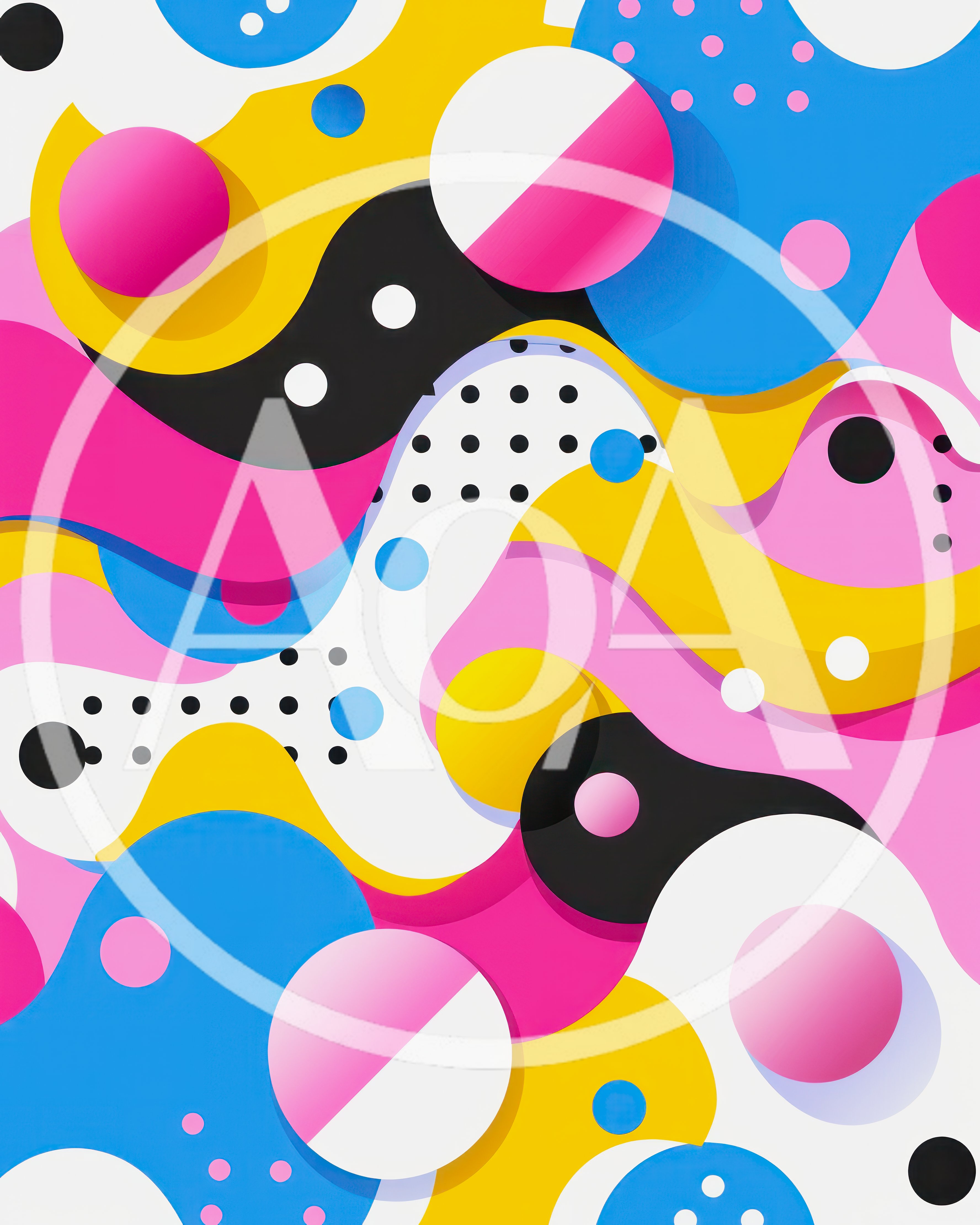 Abstract Memphis Style Graphic Design Background
