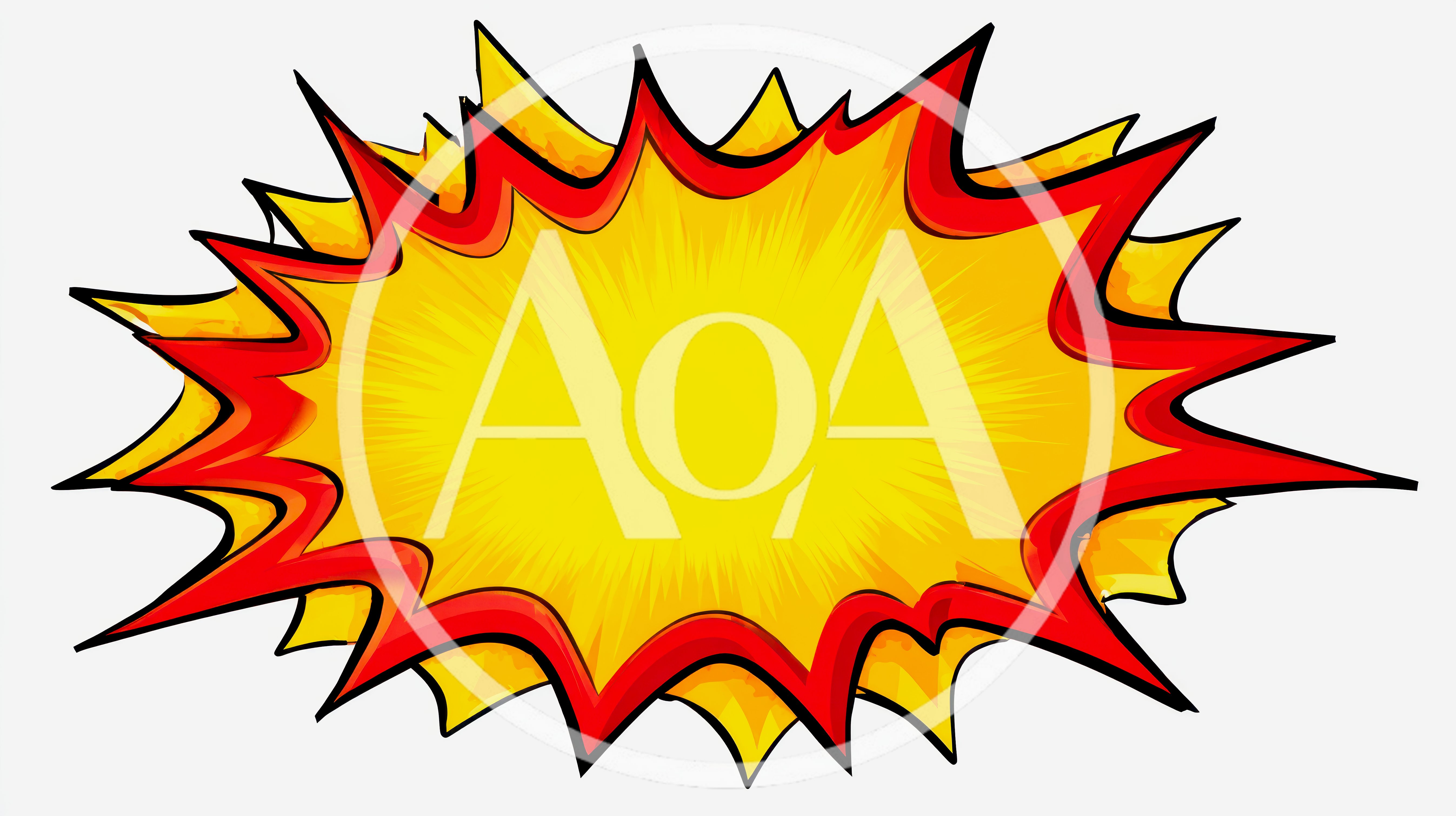 Comic Book Style Explosion Speech Bubble