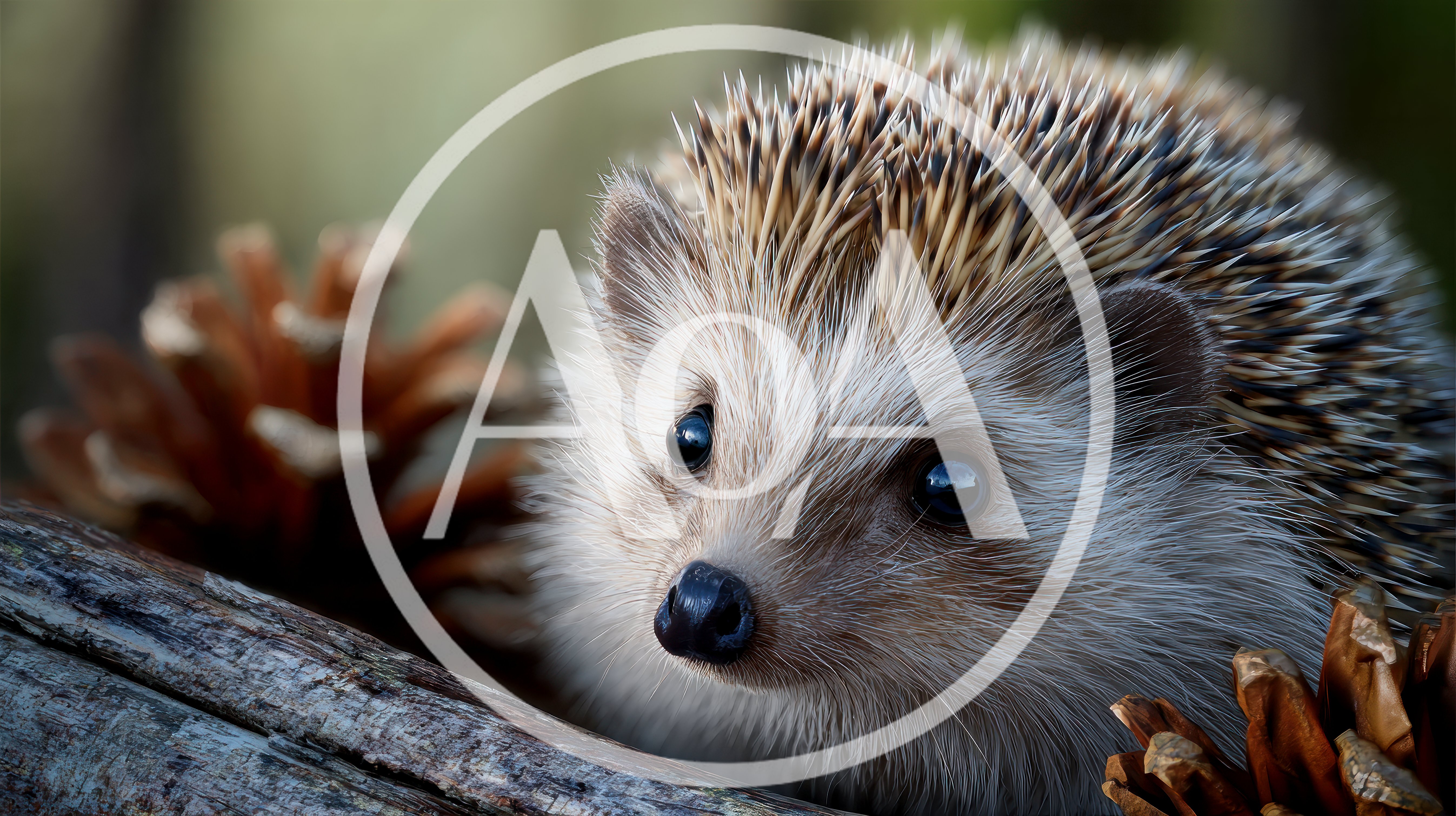 Close Up Portrait Of A Cute Hedgehog
