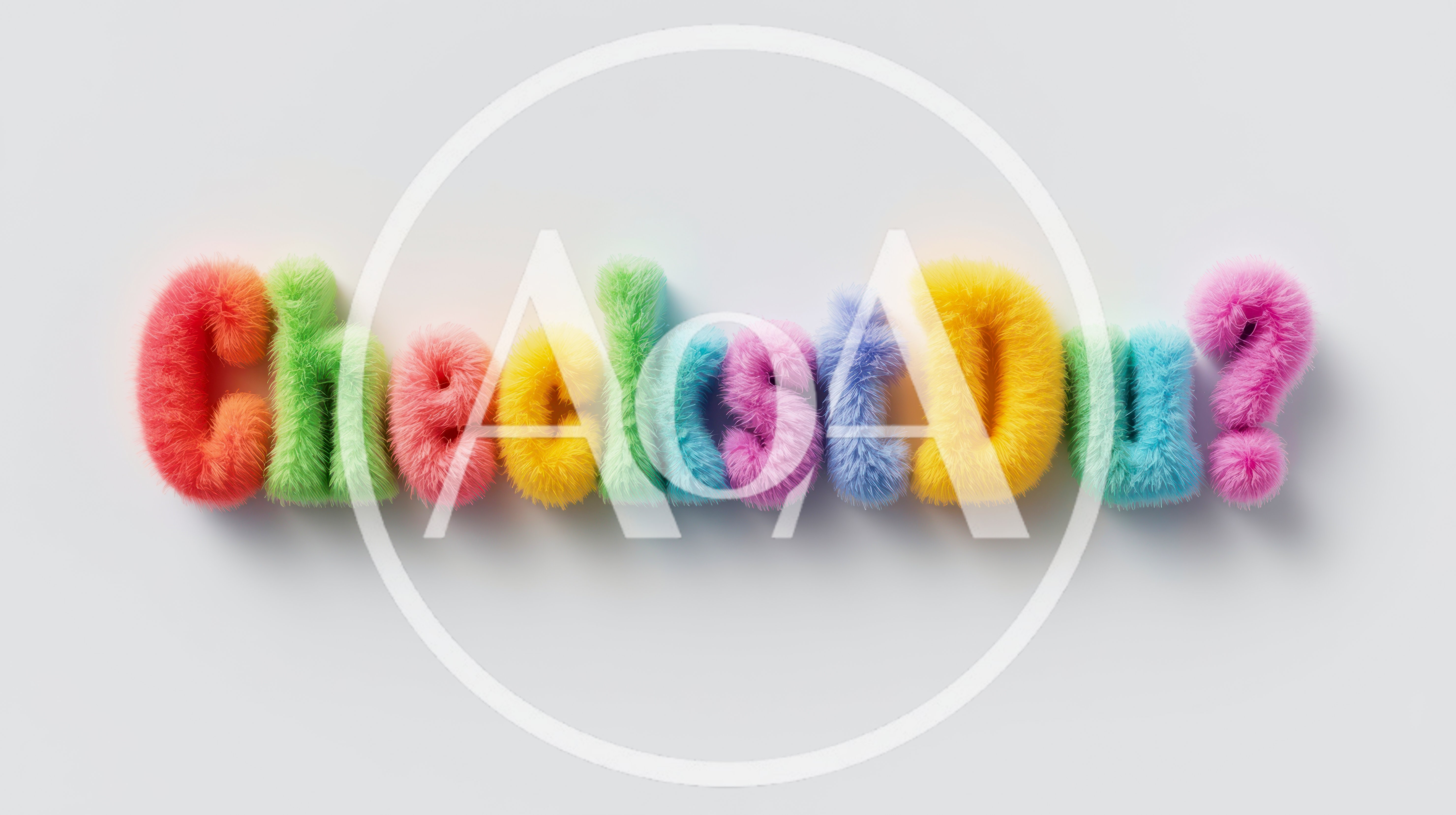 Colorful Fuzzy 3D Text Reading Checkistdu