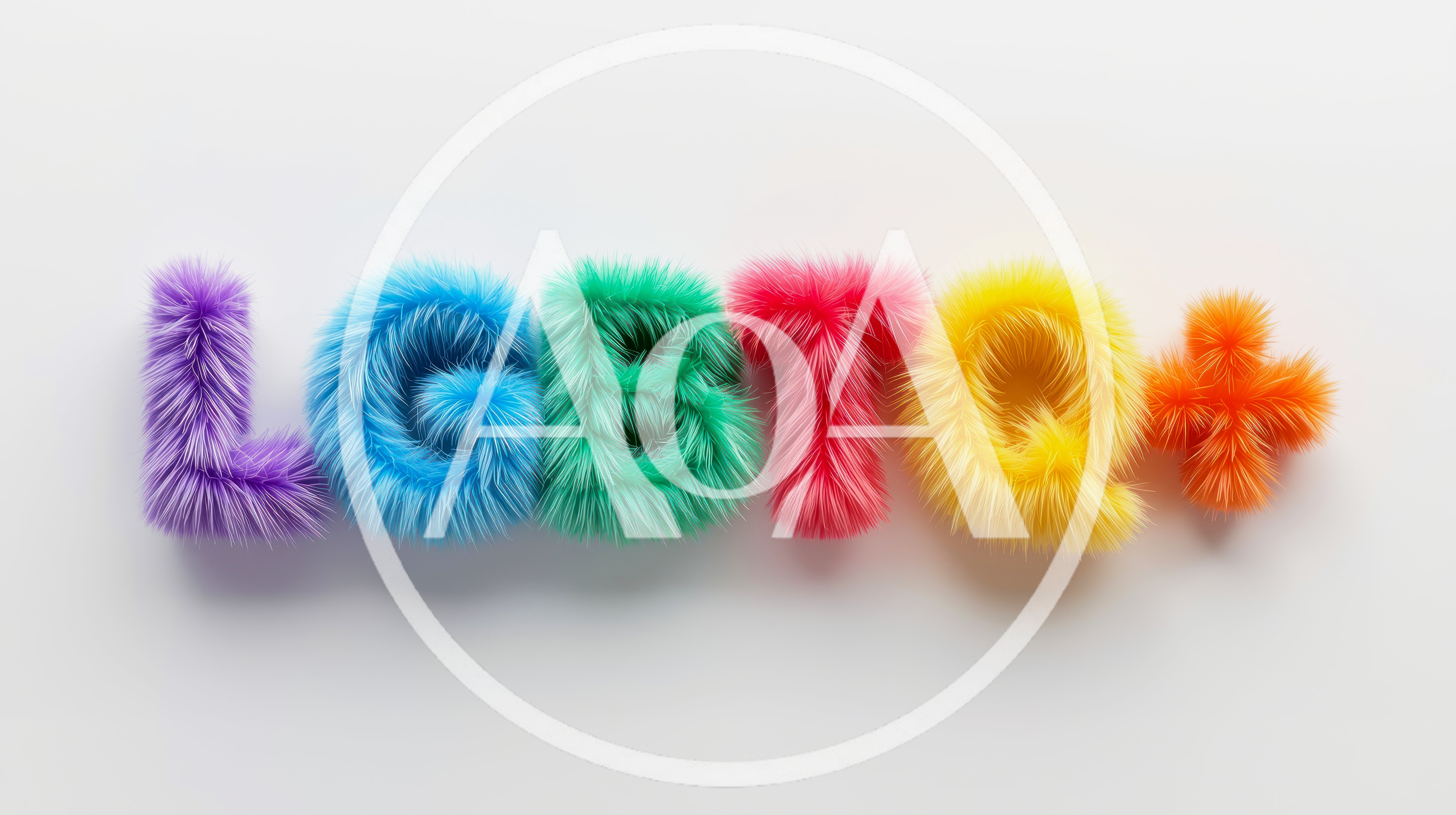 Furry LGBTQ Plus Text On White Background