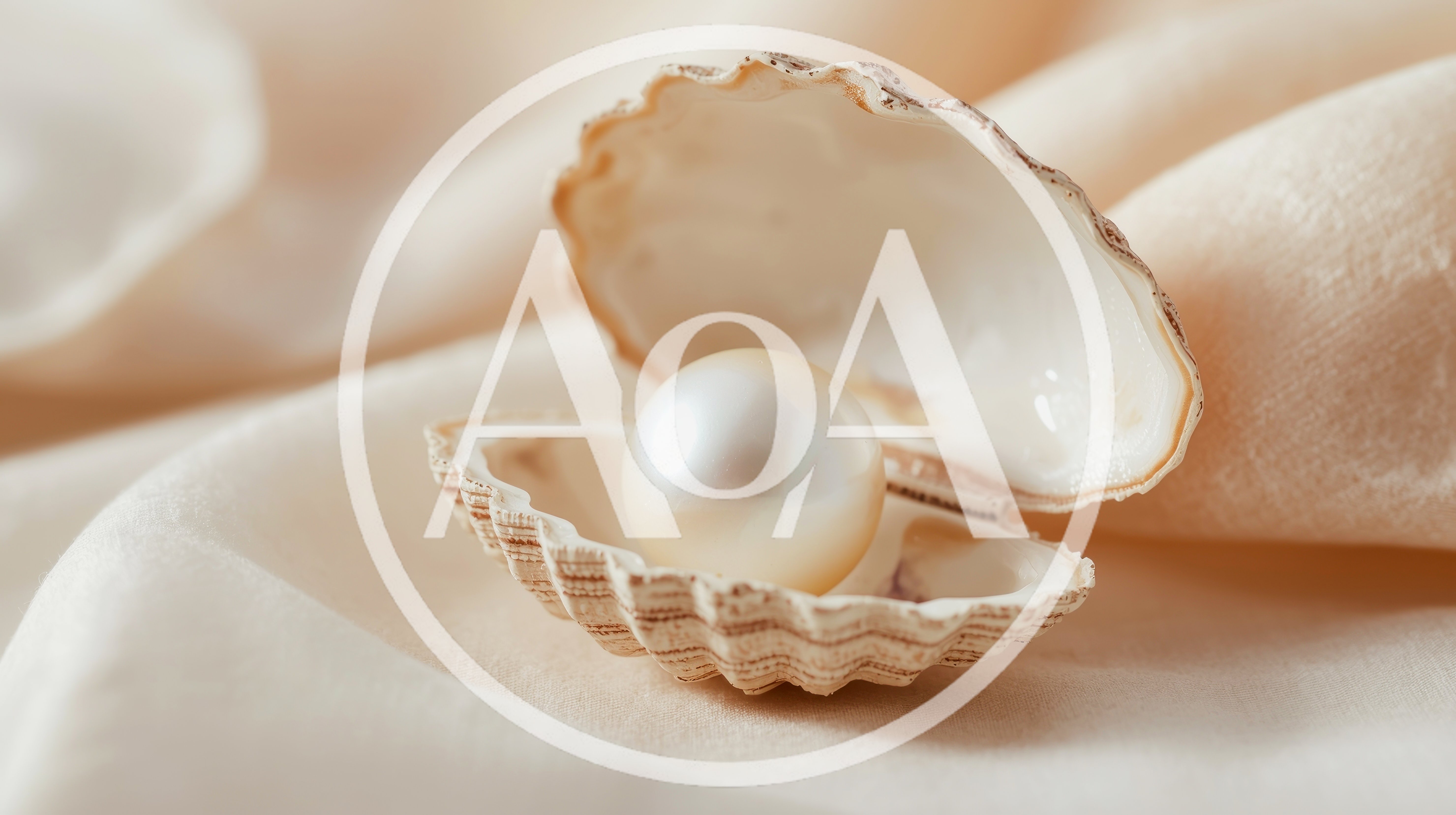 Lustrous White Pearl Inside An Open Seashell
