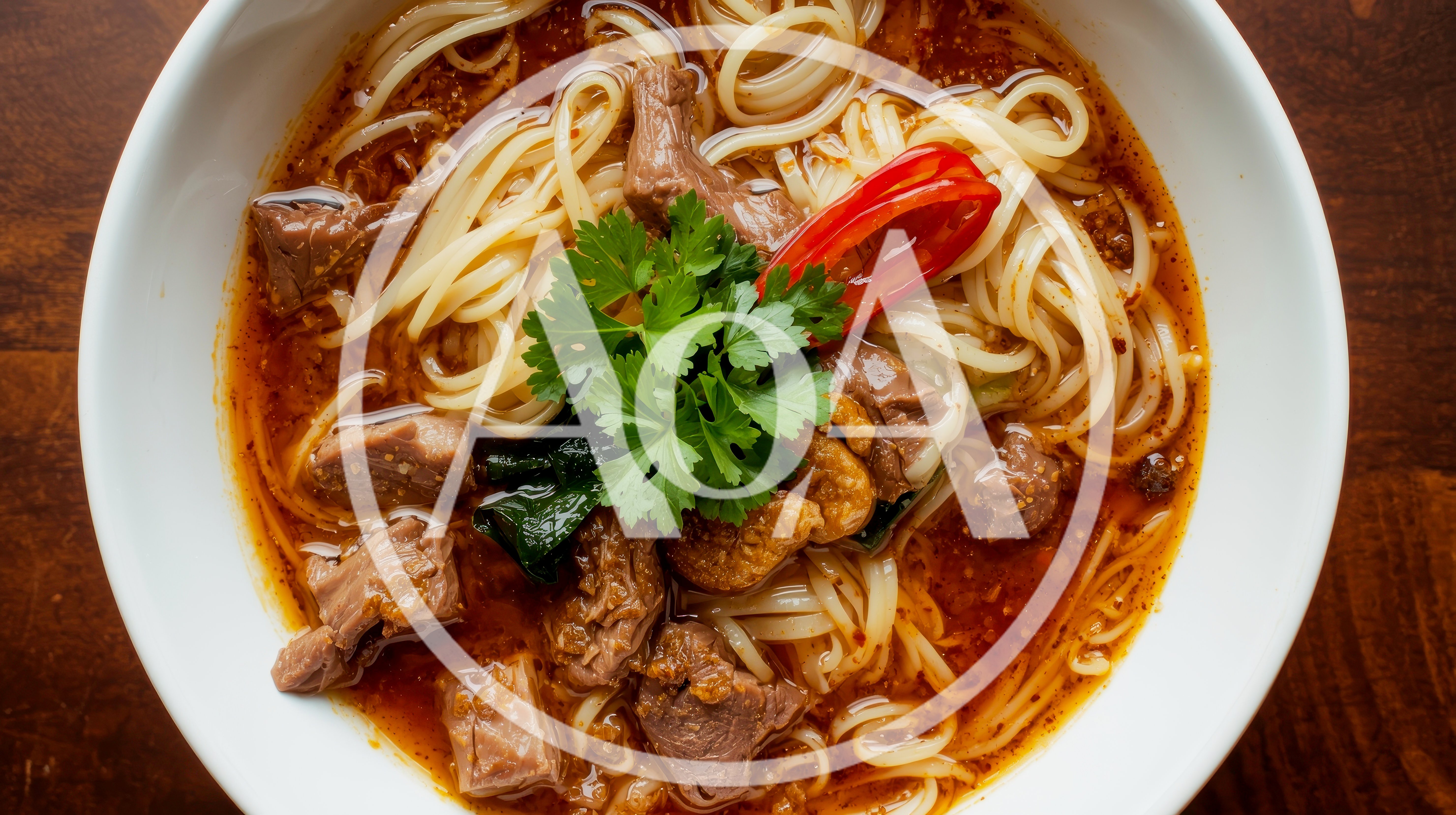 Bowl Of Spicy Beef Noodle Soup