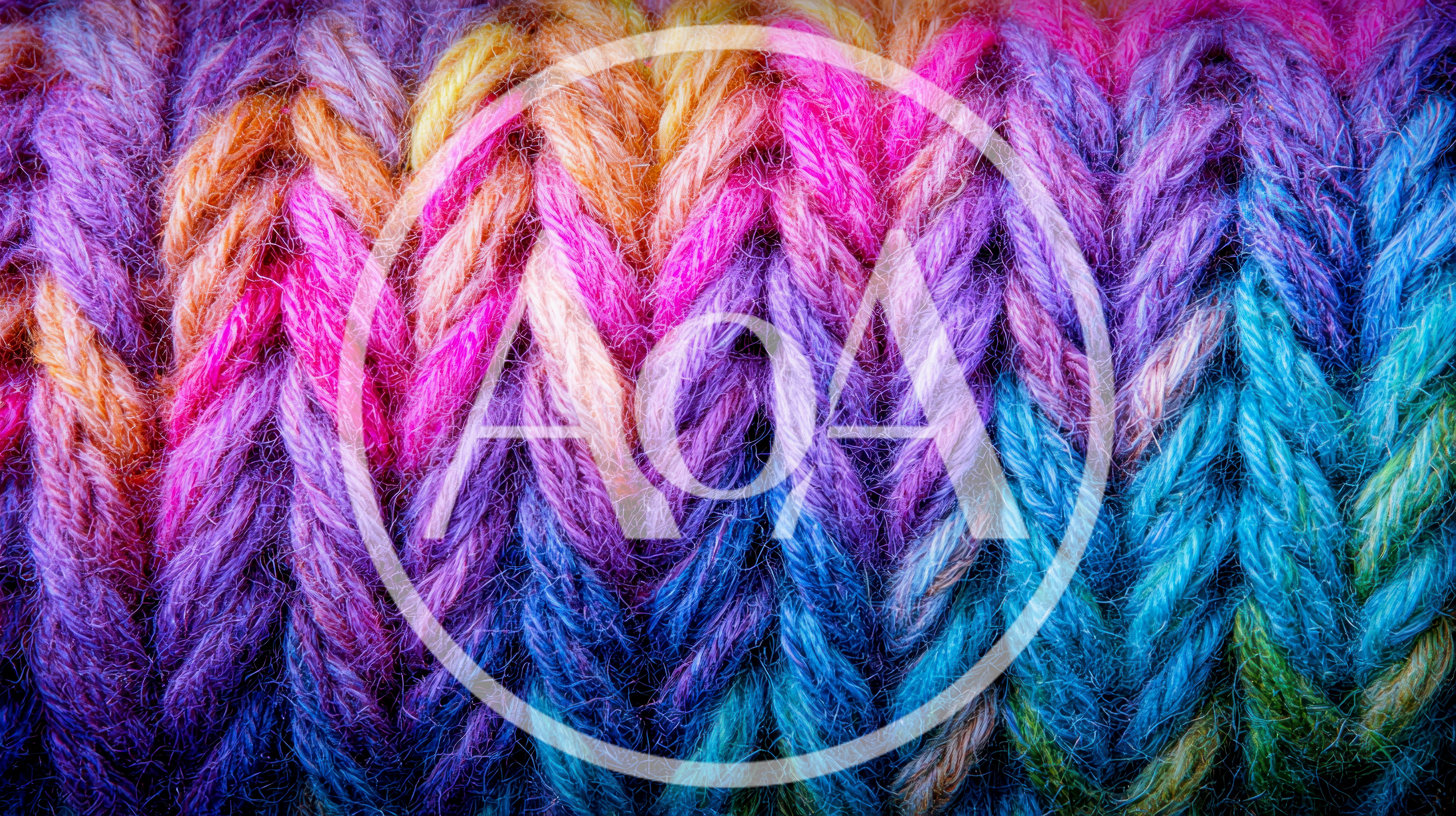 Close Up Of Colorful Knitted Wool Fabric Texture