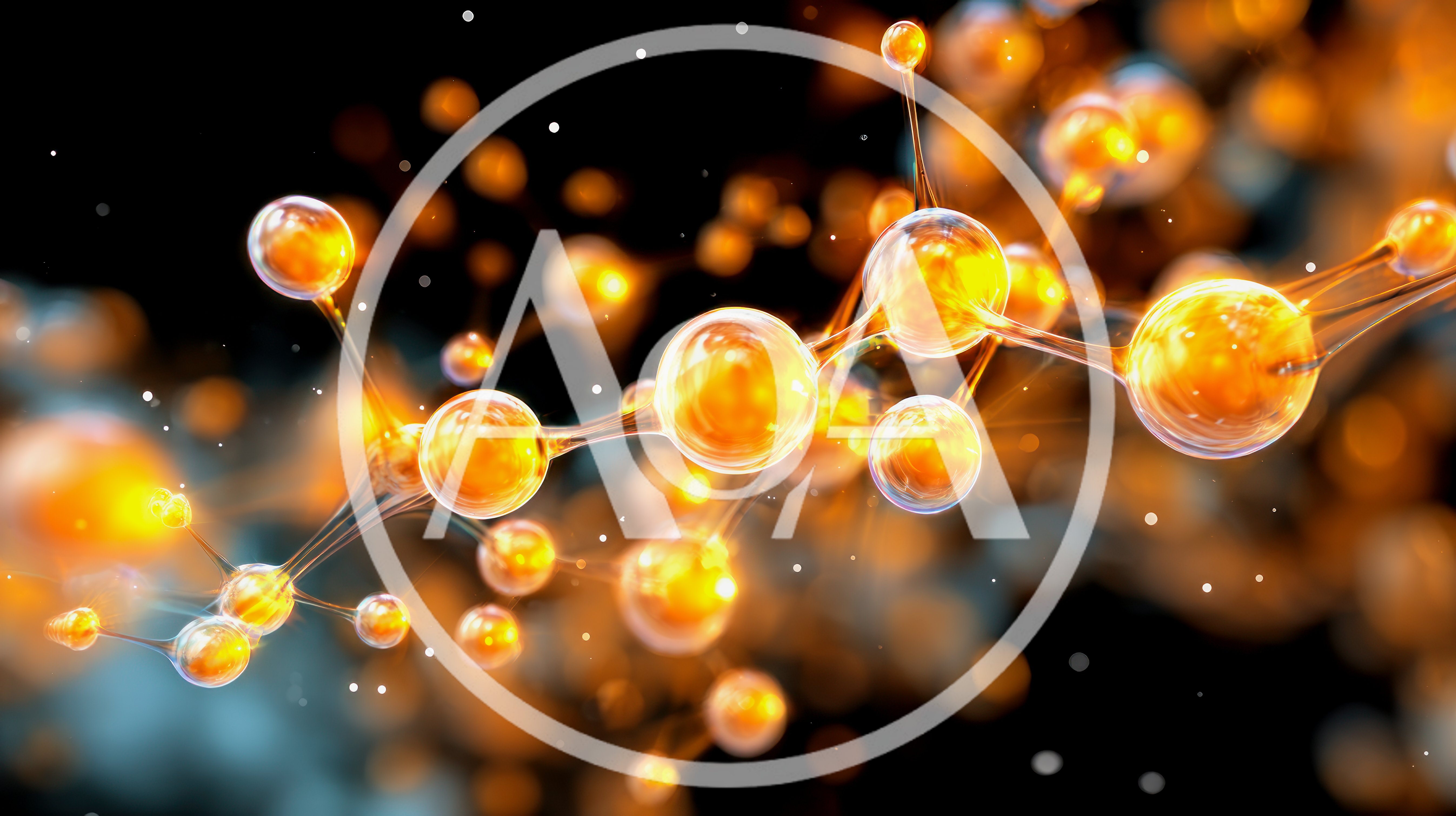 Abstract 3D Molecular Structure Visualization