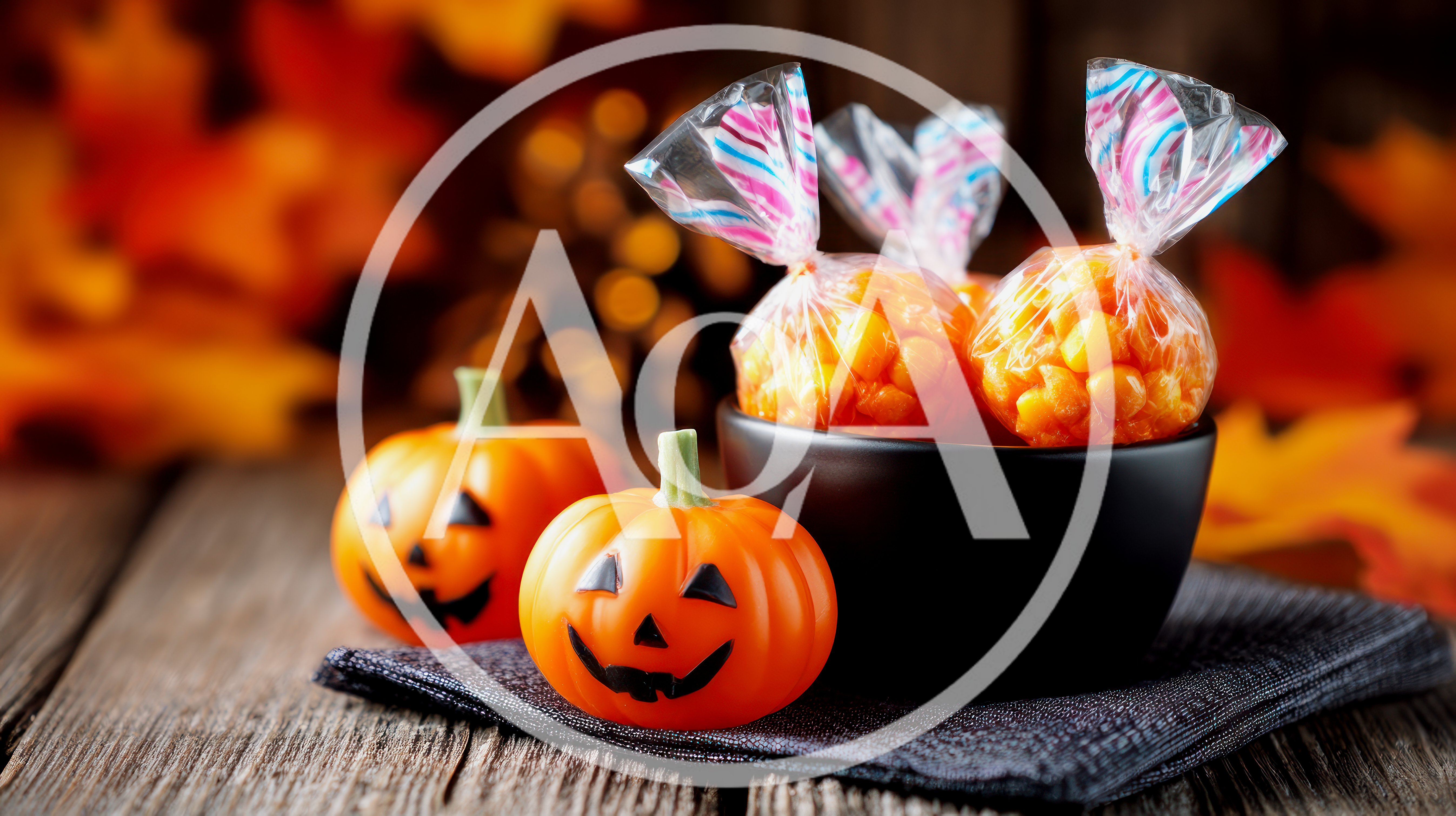 Halloween Candy Bags And Jack O Lanterns