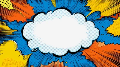 Comic Book Style Speech Bubble Background