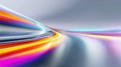 Abstract Motion Blur Background With Vibrant Light Streaks