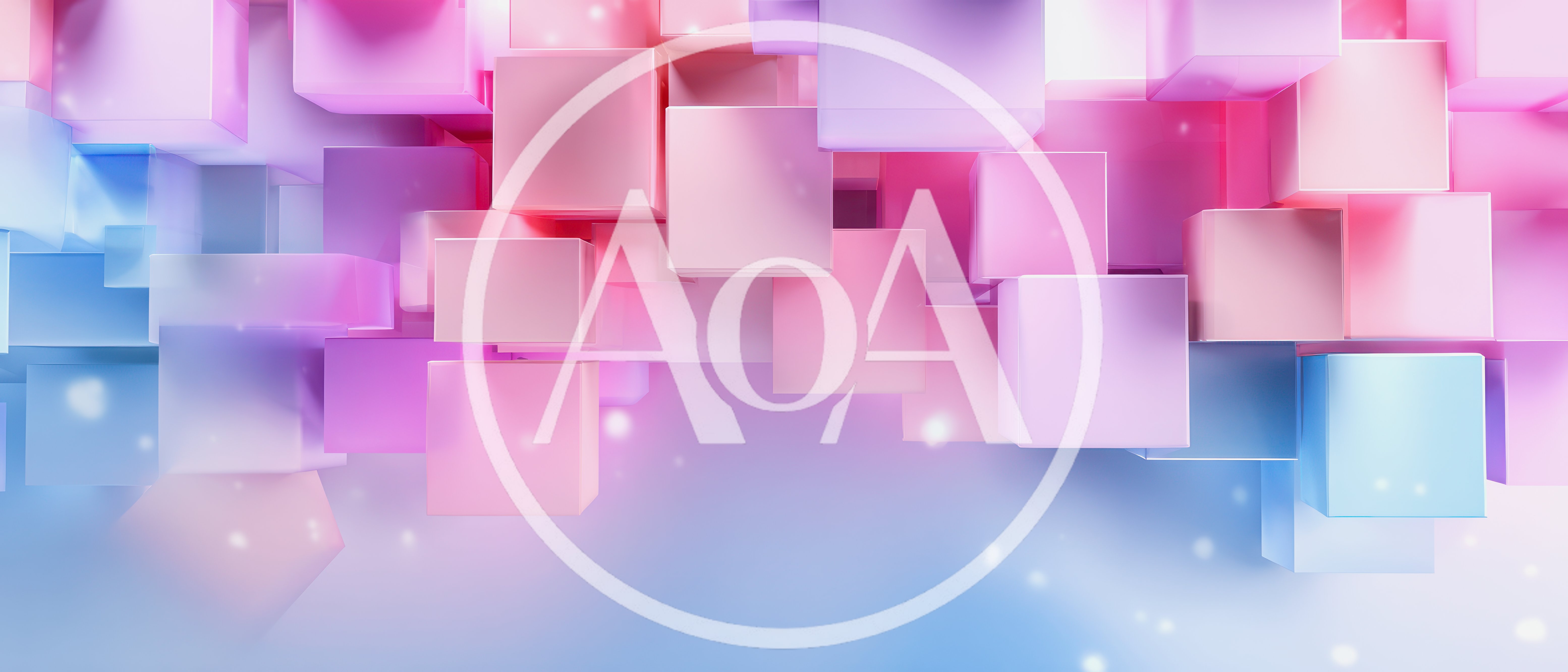 Abstract 3D Cubes Background With Soft Pastel Lighting