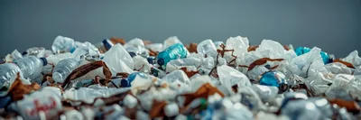 Pile Of Discarded Plastic Waste And Bottles