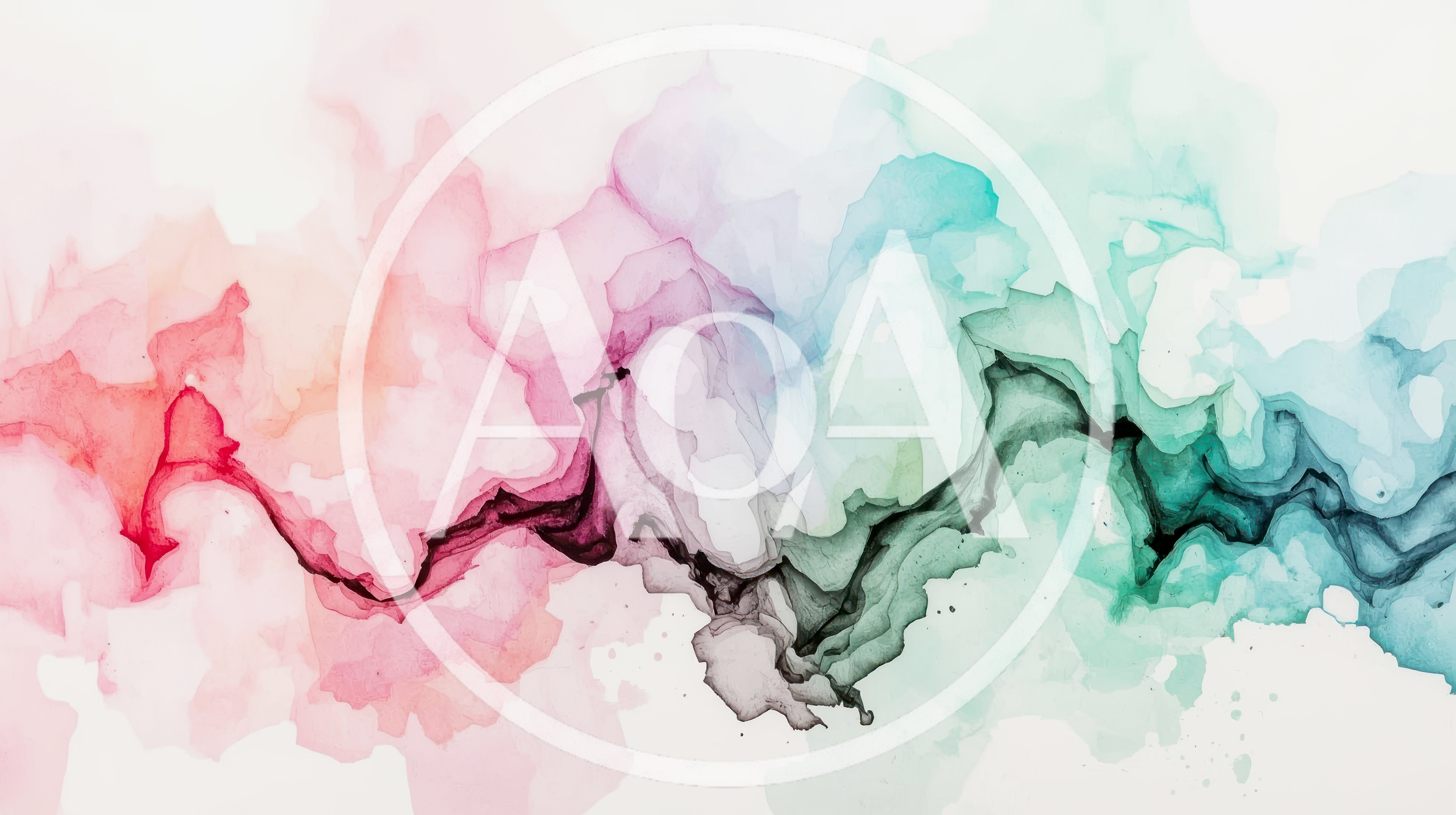 Abstract Alcohol Ink Painting With Vibrant Color Gradient