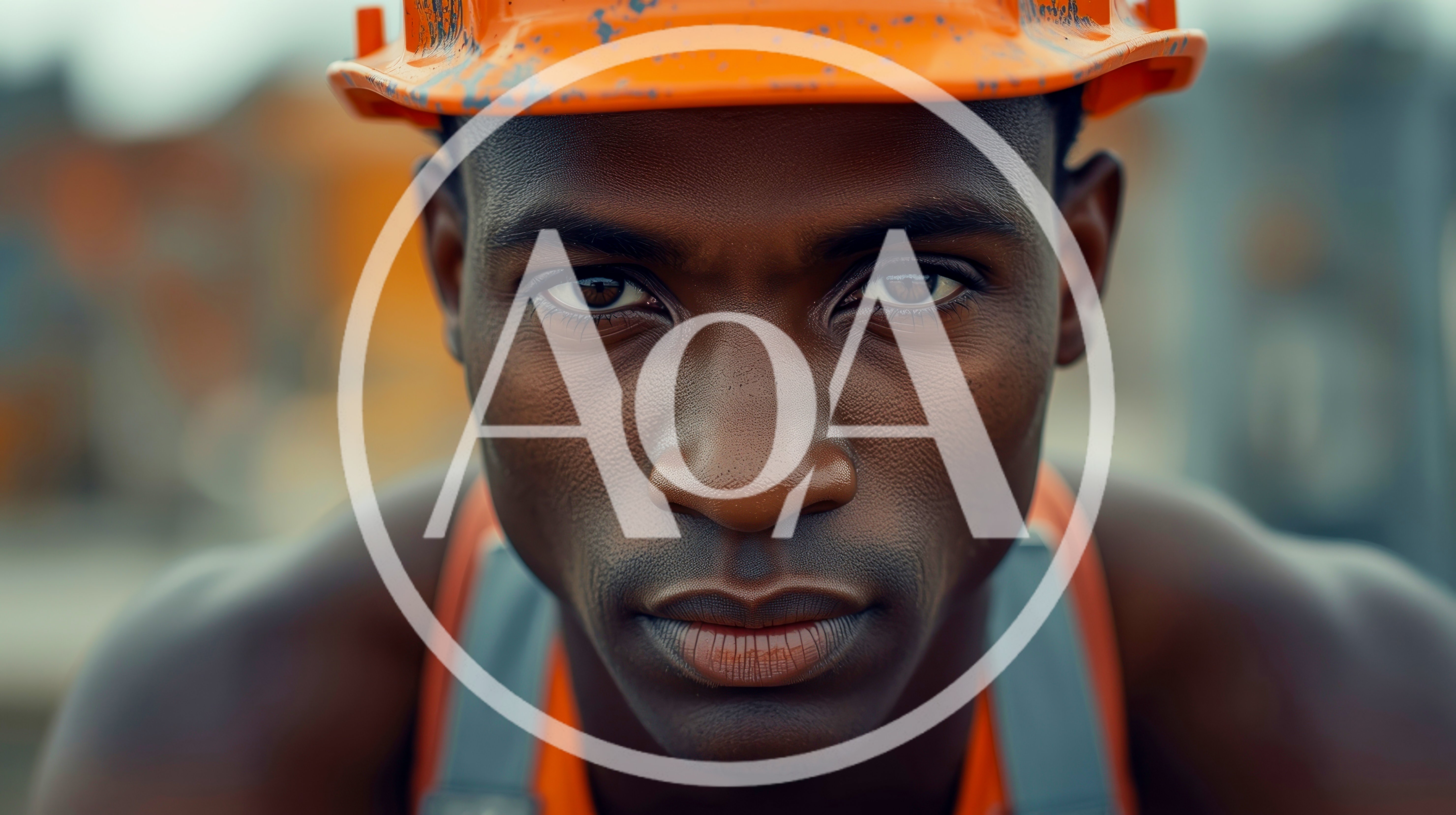 Portrait Of A Focused African Construction Worker