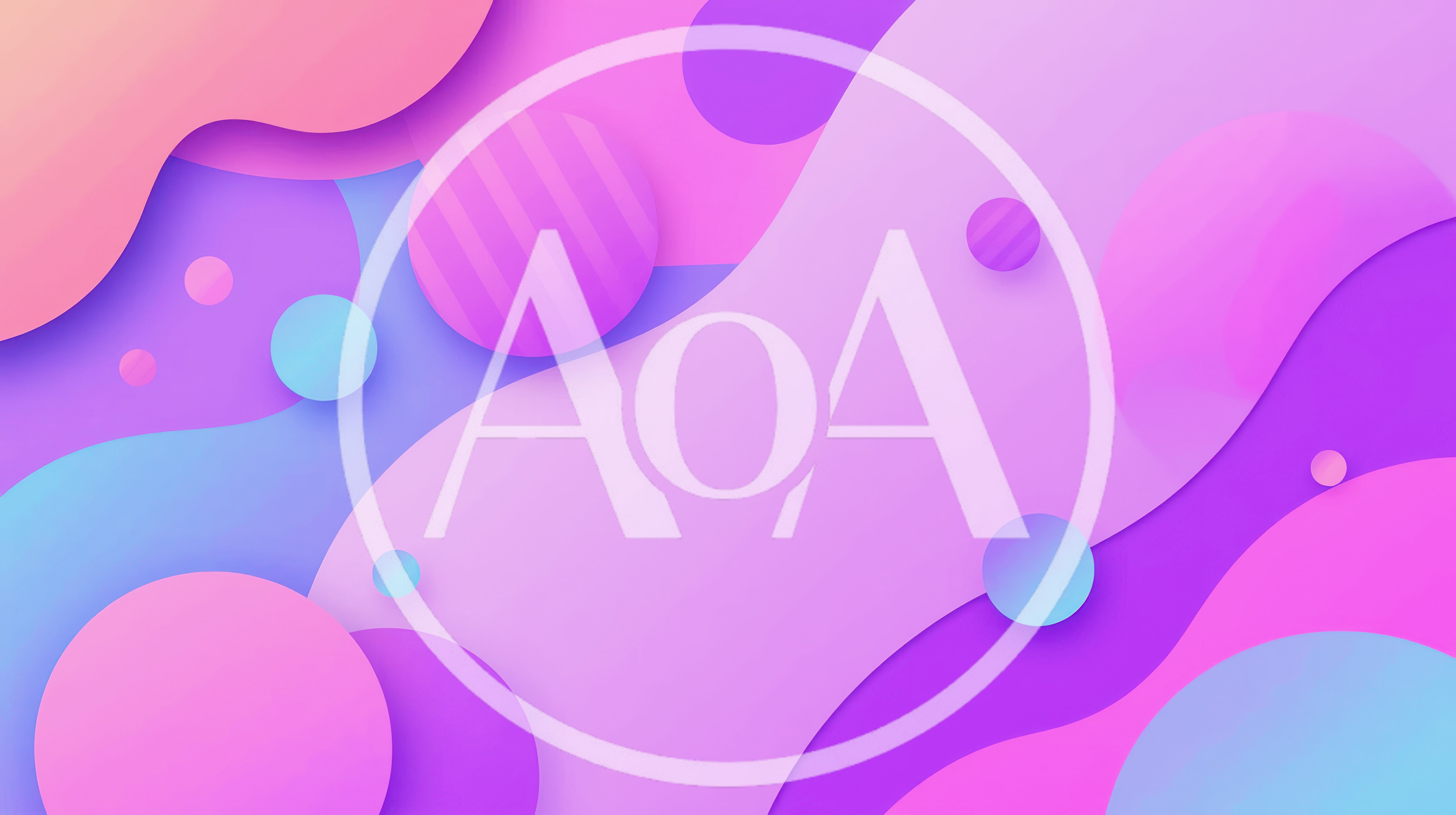 Abstract Background With Colorful Fluid Shapes And Circles