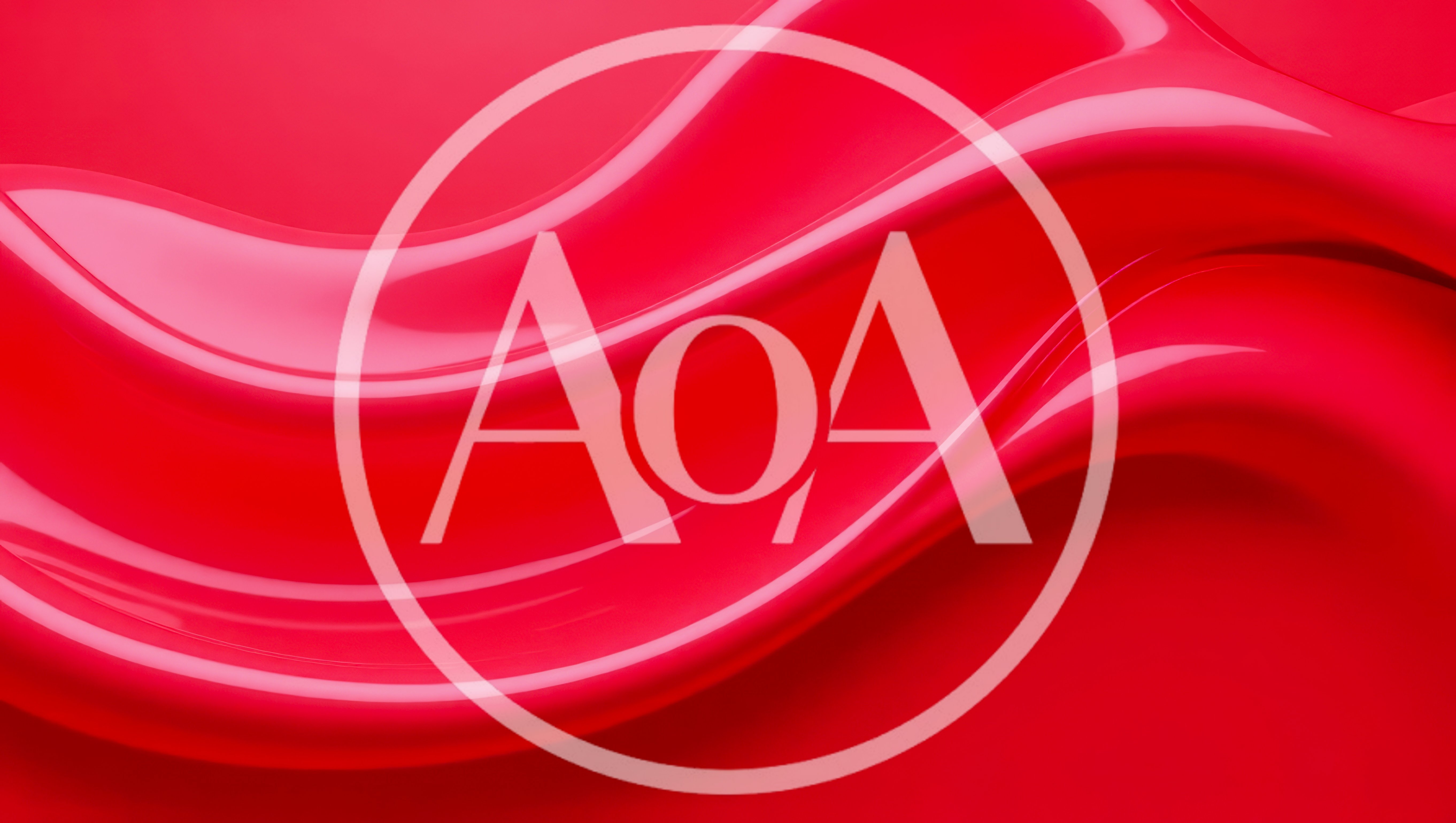 Abstract Red Liquid Wave Background