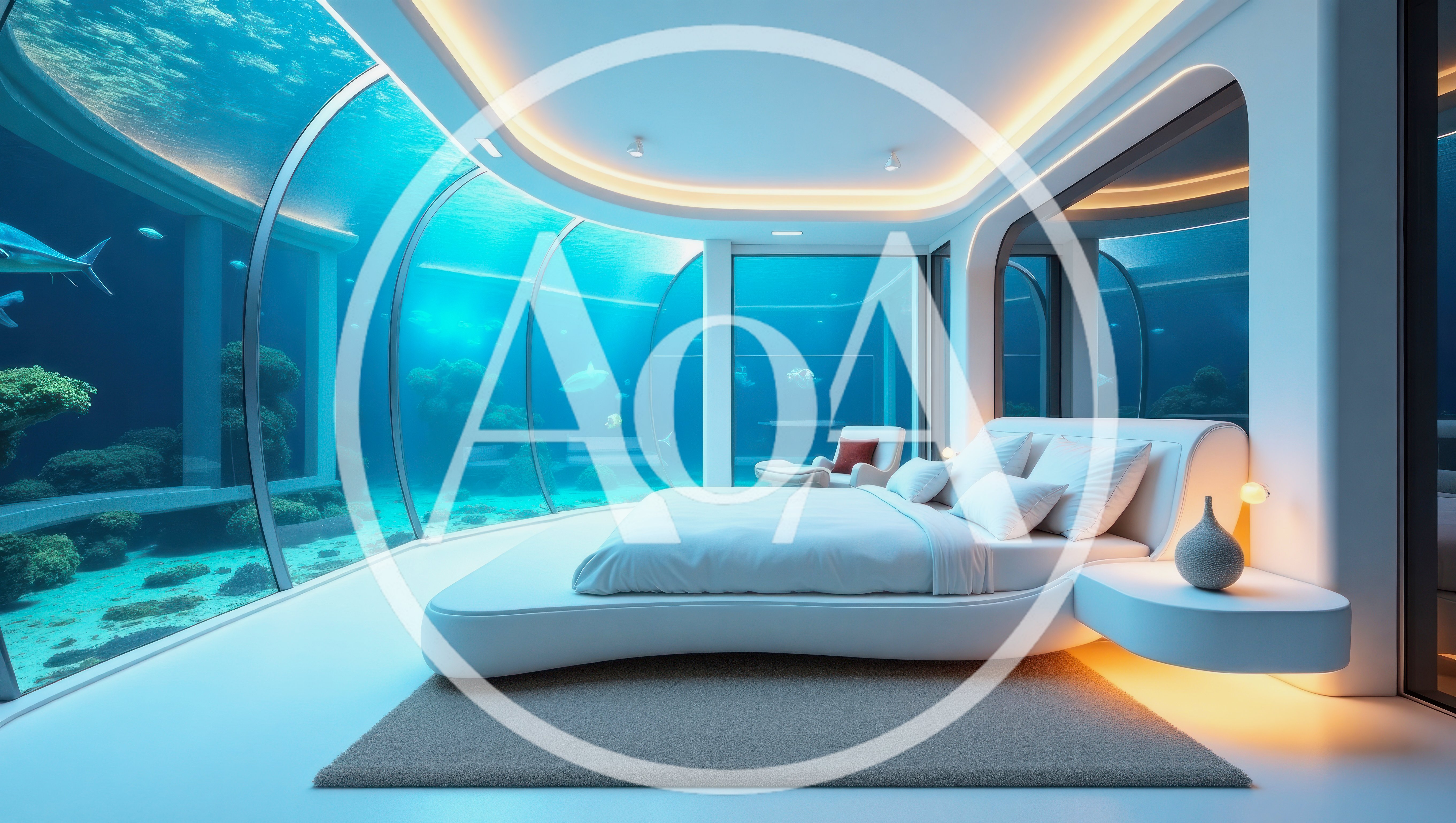 Luxury Underwater Bedroom Suite With Panoramic Ocean View