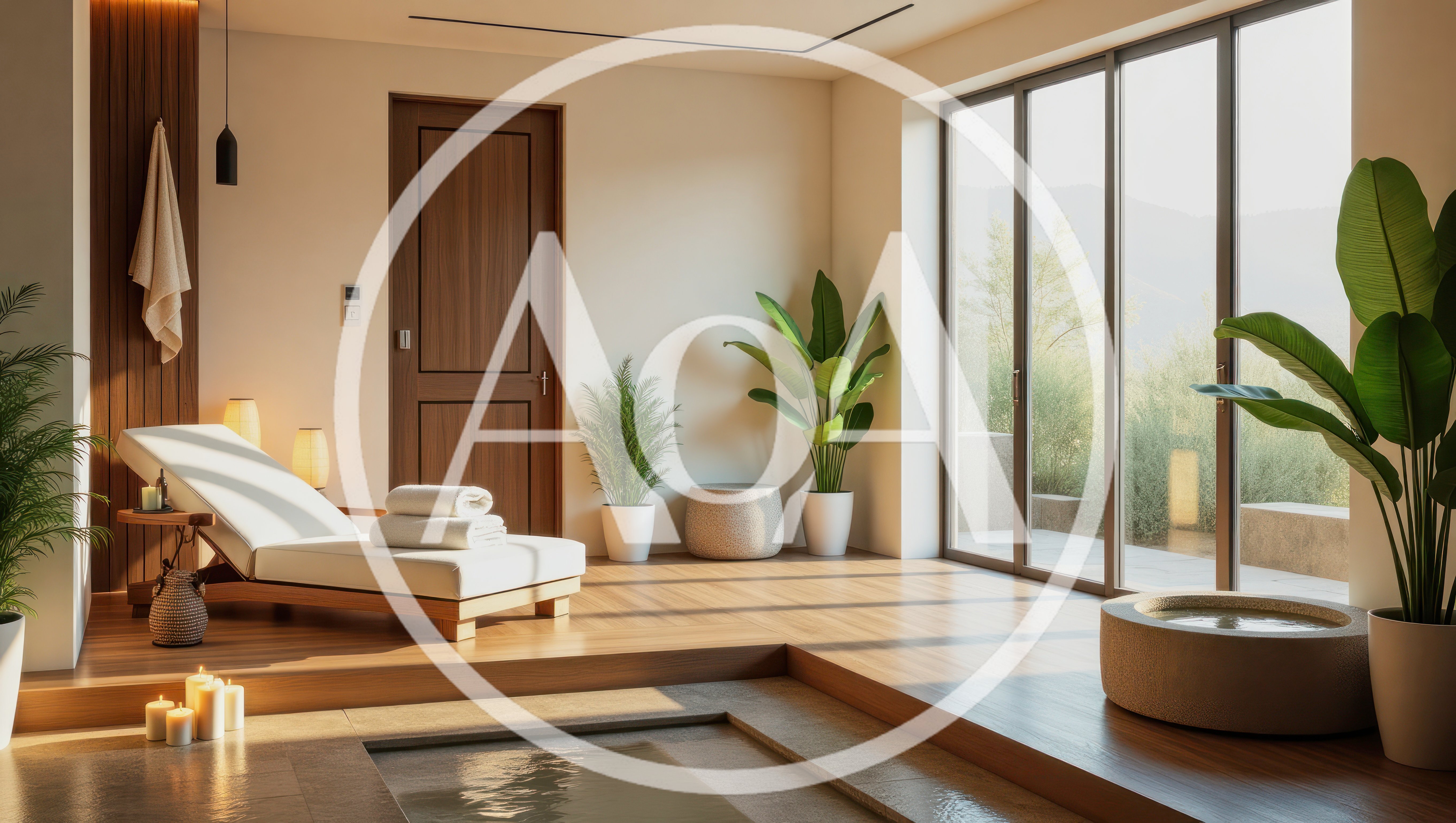 Luxury Spa Relaxation Room With Indoor Pool