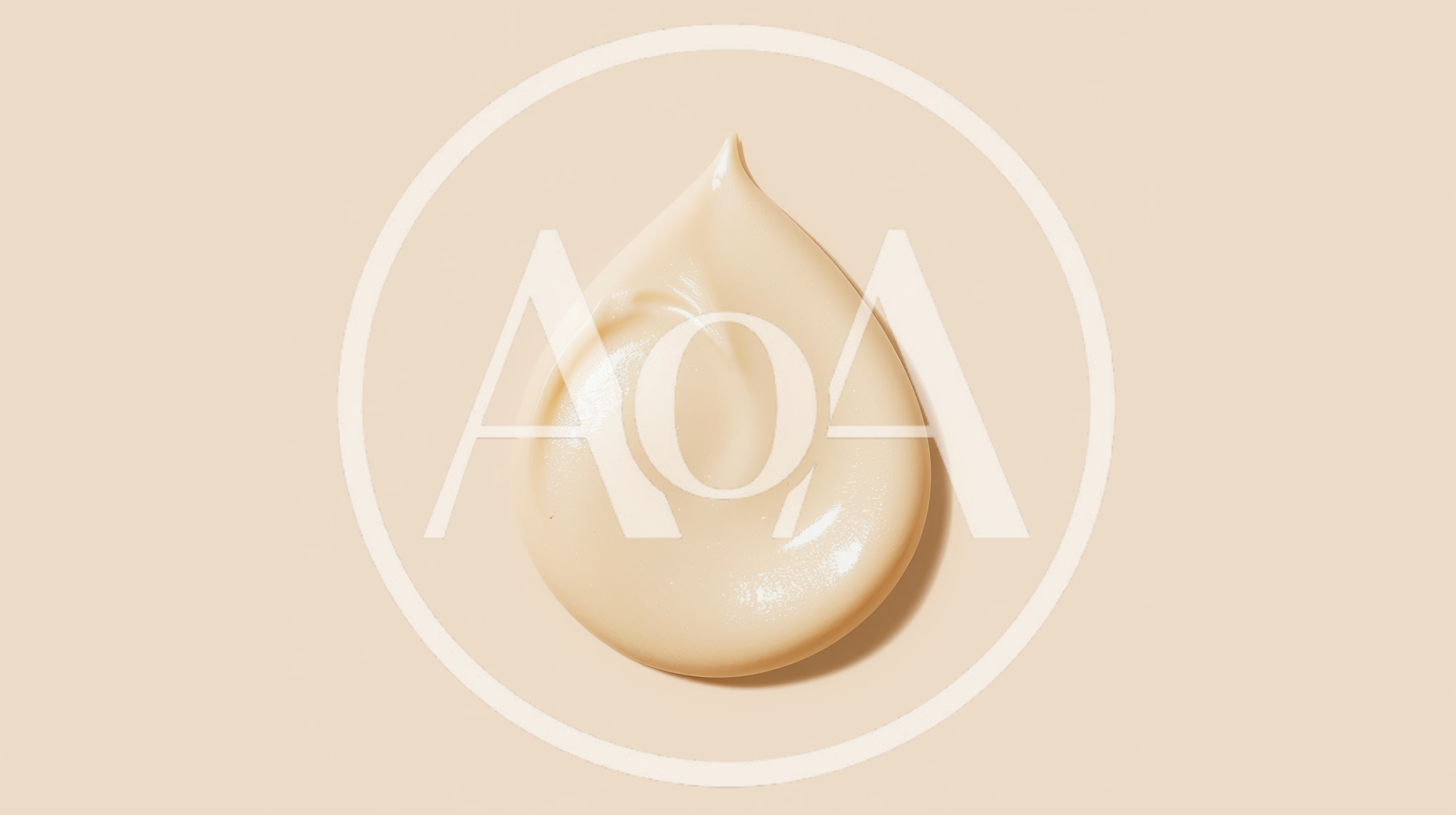 Creamy Beige Cosmetic Product Swatch Drop
