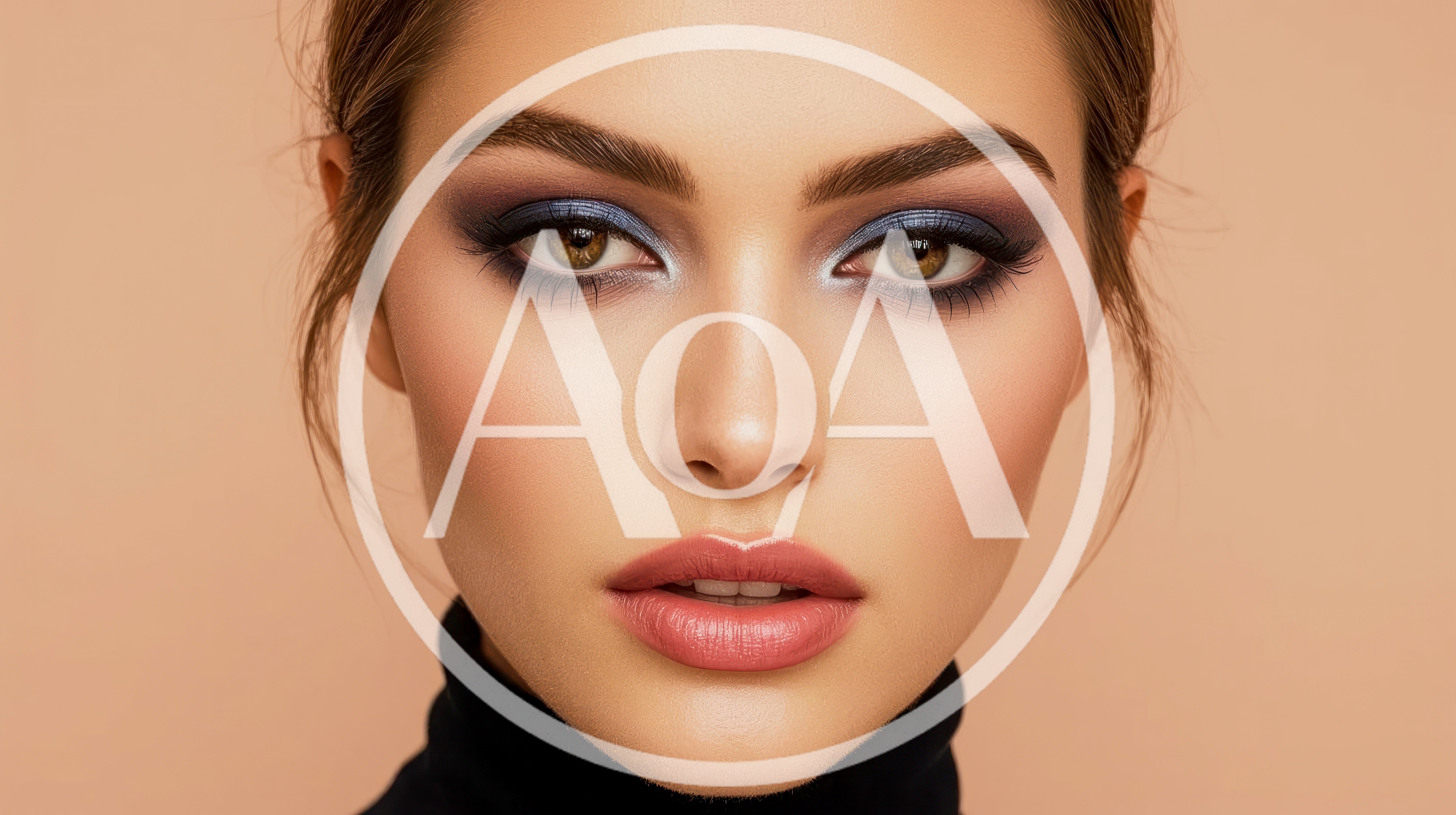 Portrait Of A Beautiful Woman With Glamorous Makeup