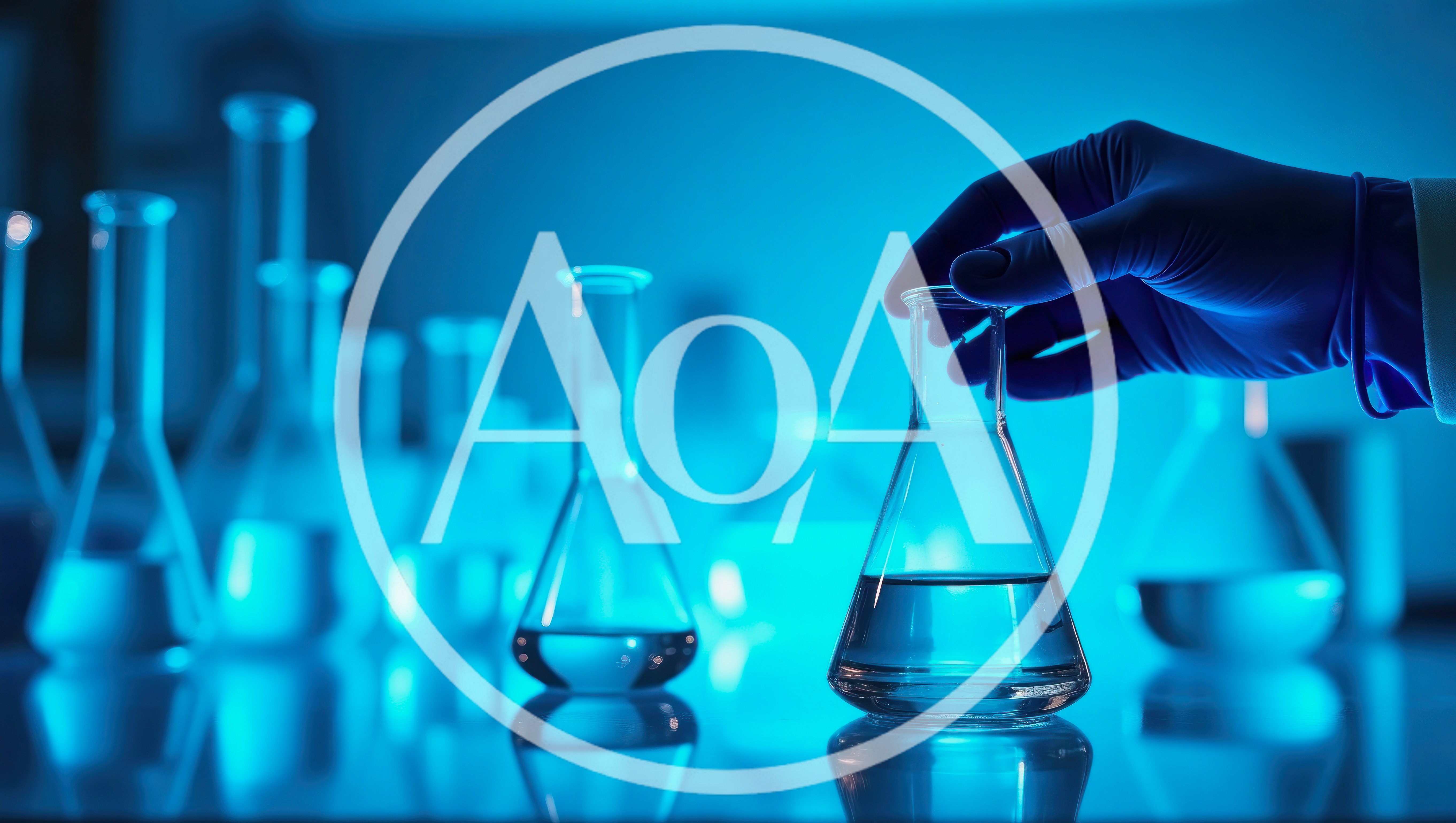 Scientist Holding Erlenmeyer Flask In Laboratory