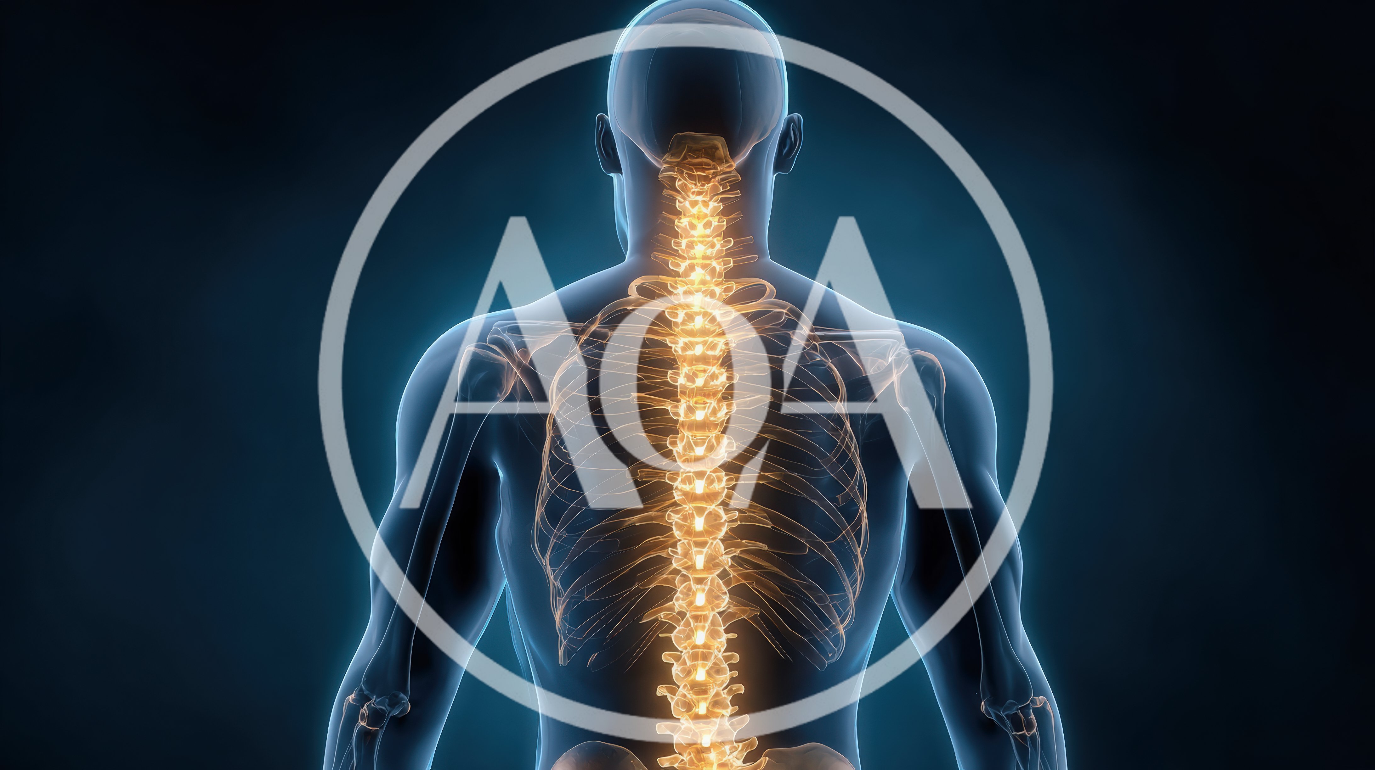 Human Spine And Rib Cage Anatomy Visualization