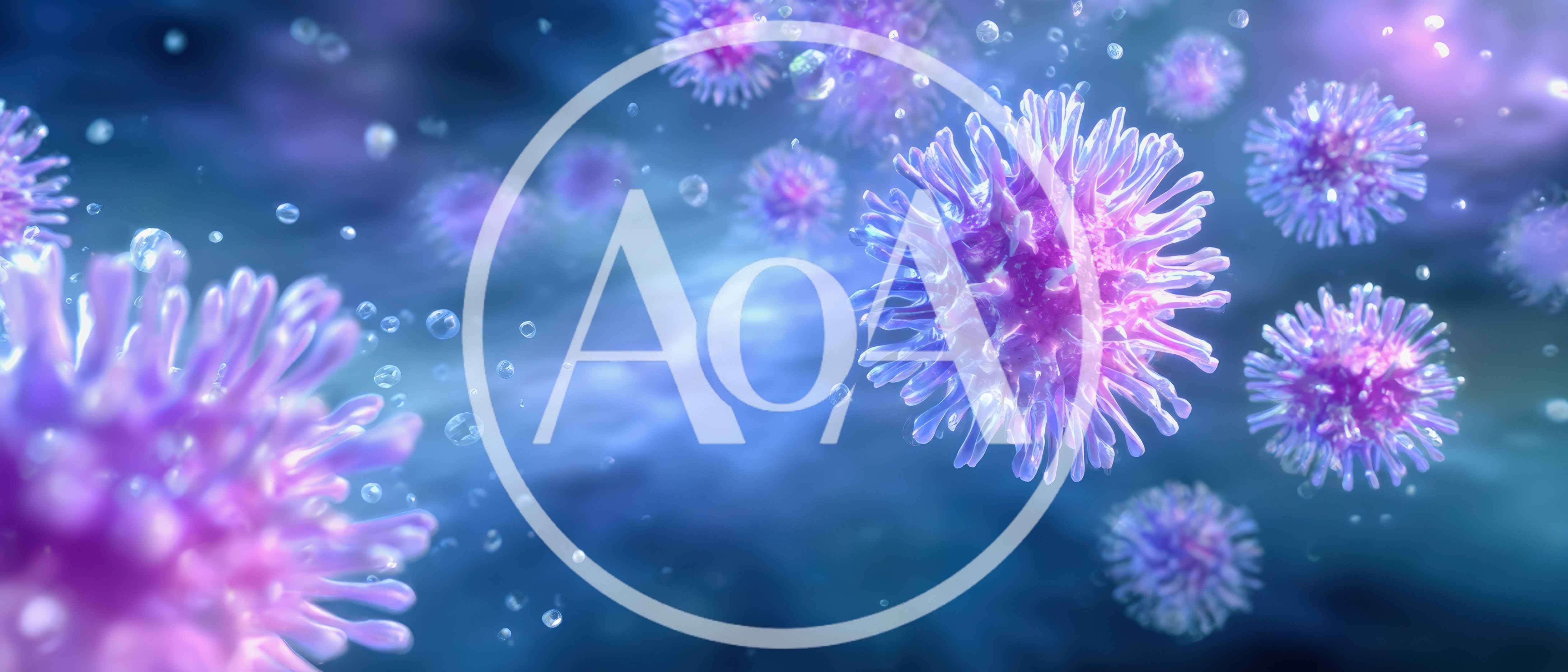 3D Render of Floating Coronavirus Cells