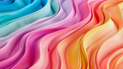 Abstract 3D Wavy Gradient Background