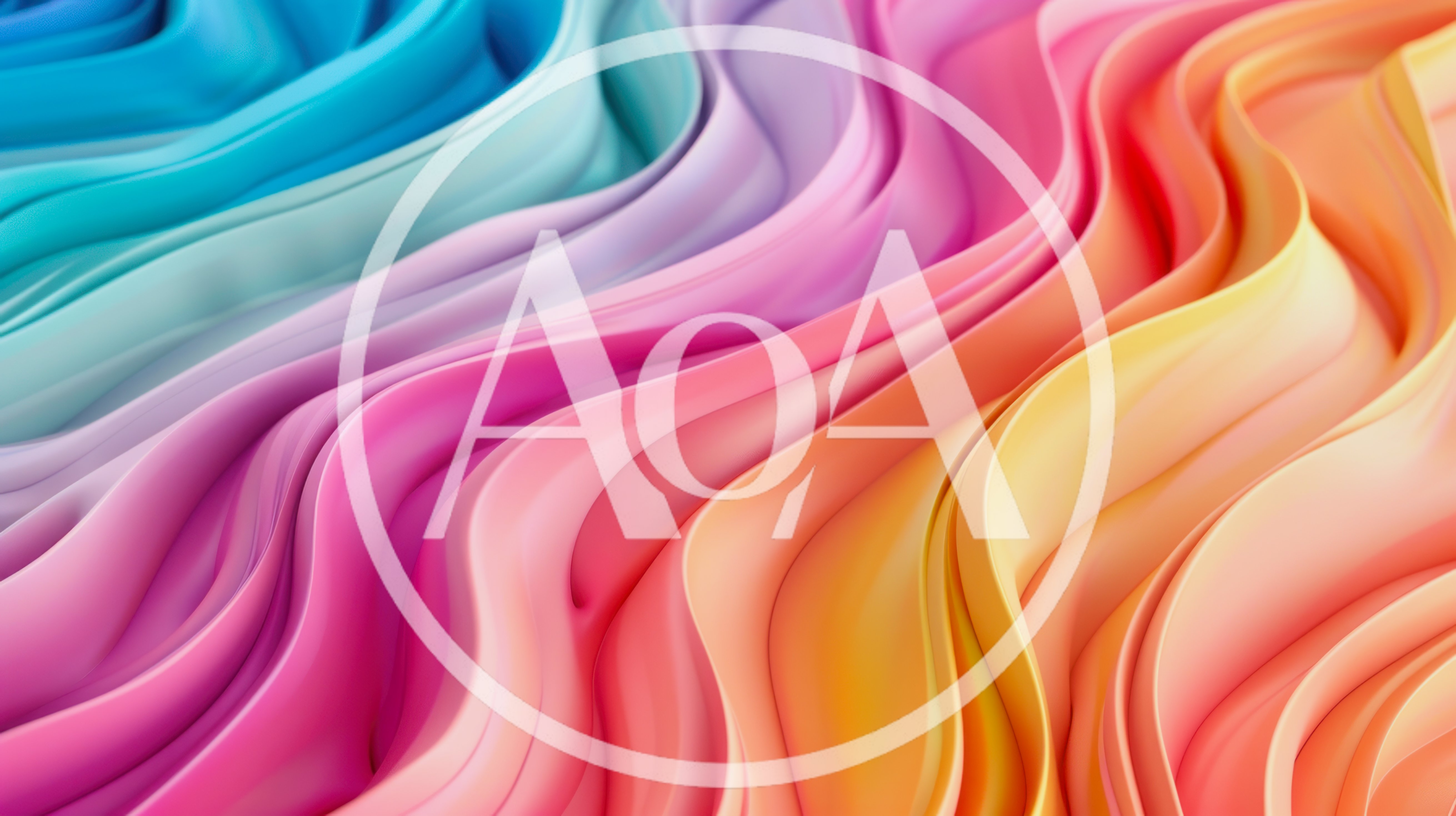 Abstract 3D Wavy Gradient Background