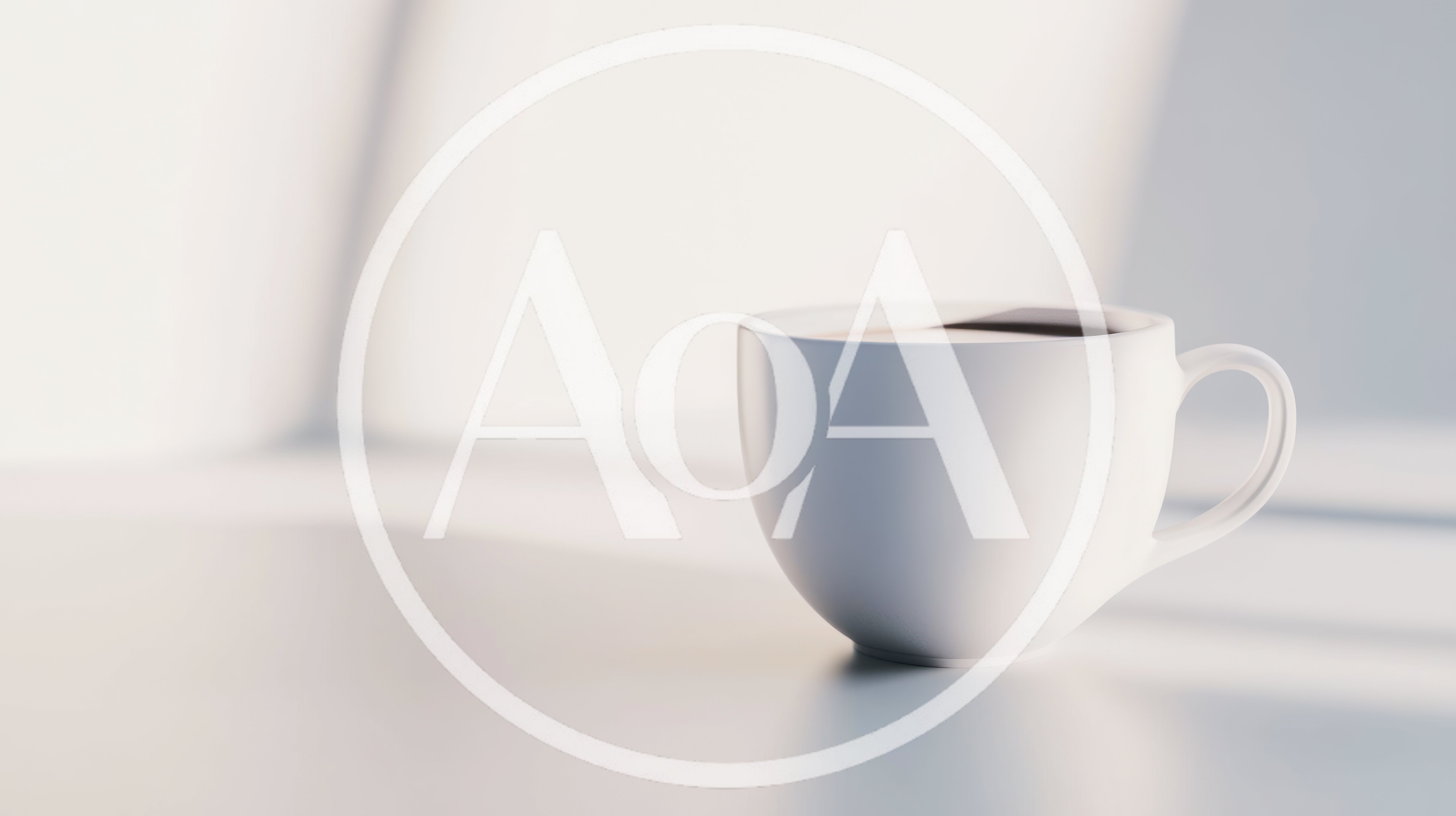 White Coffee Cup On A Minimalist Table