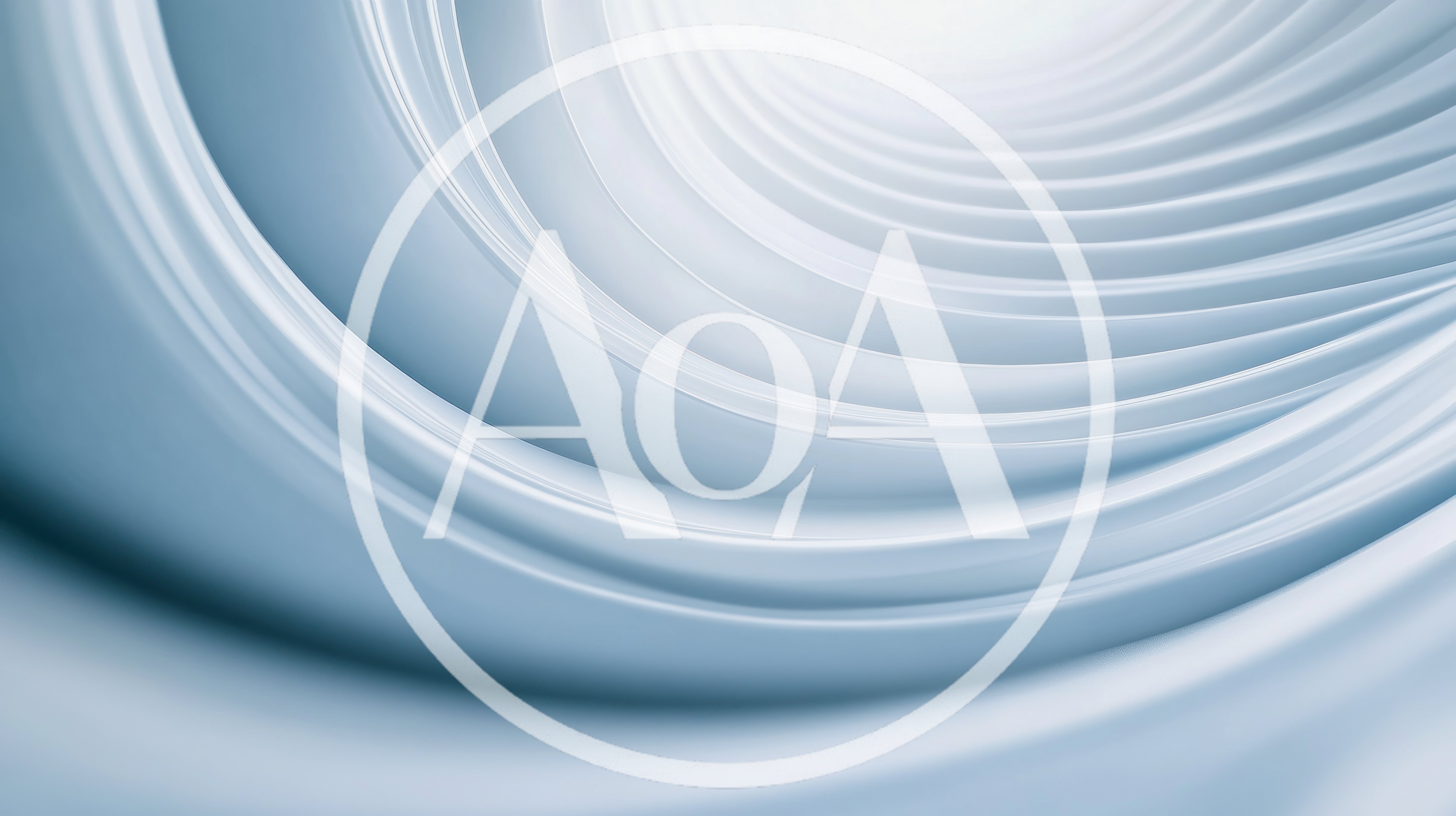 Abstract Blue Curved Architectural Structure Background