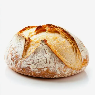 Freshly Baked Crusty Sourdough Bread Loaf