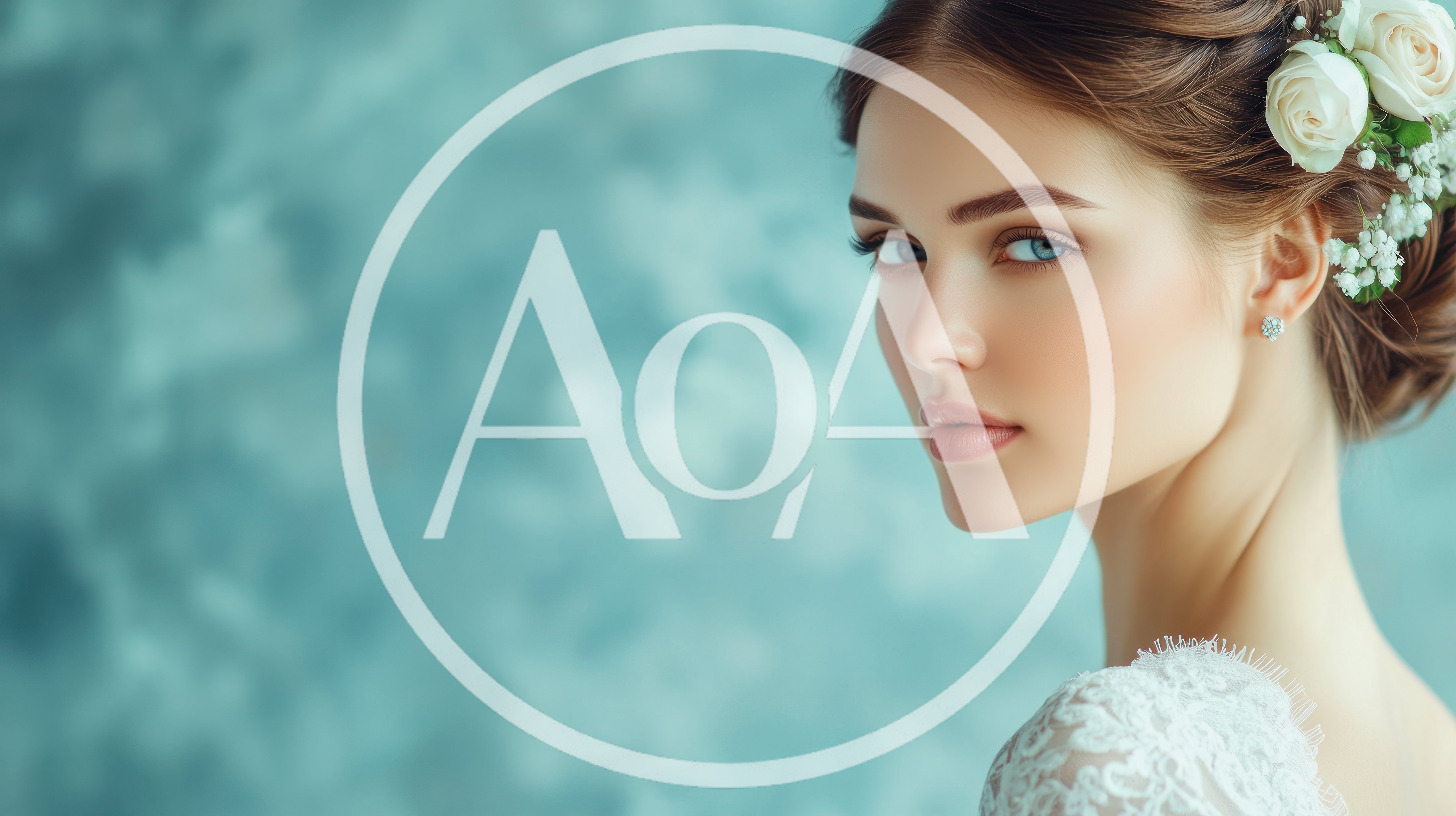 Portrait Of A Beautiful Bride With Floral Hair Accessories