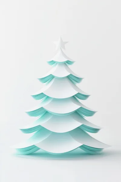 Minimalist Paper Craft Christmas Tree Decoration